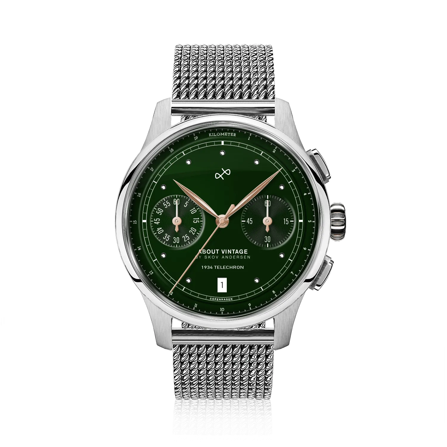 1934 Telechron, Steel / Green