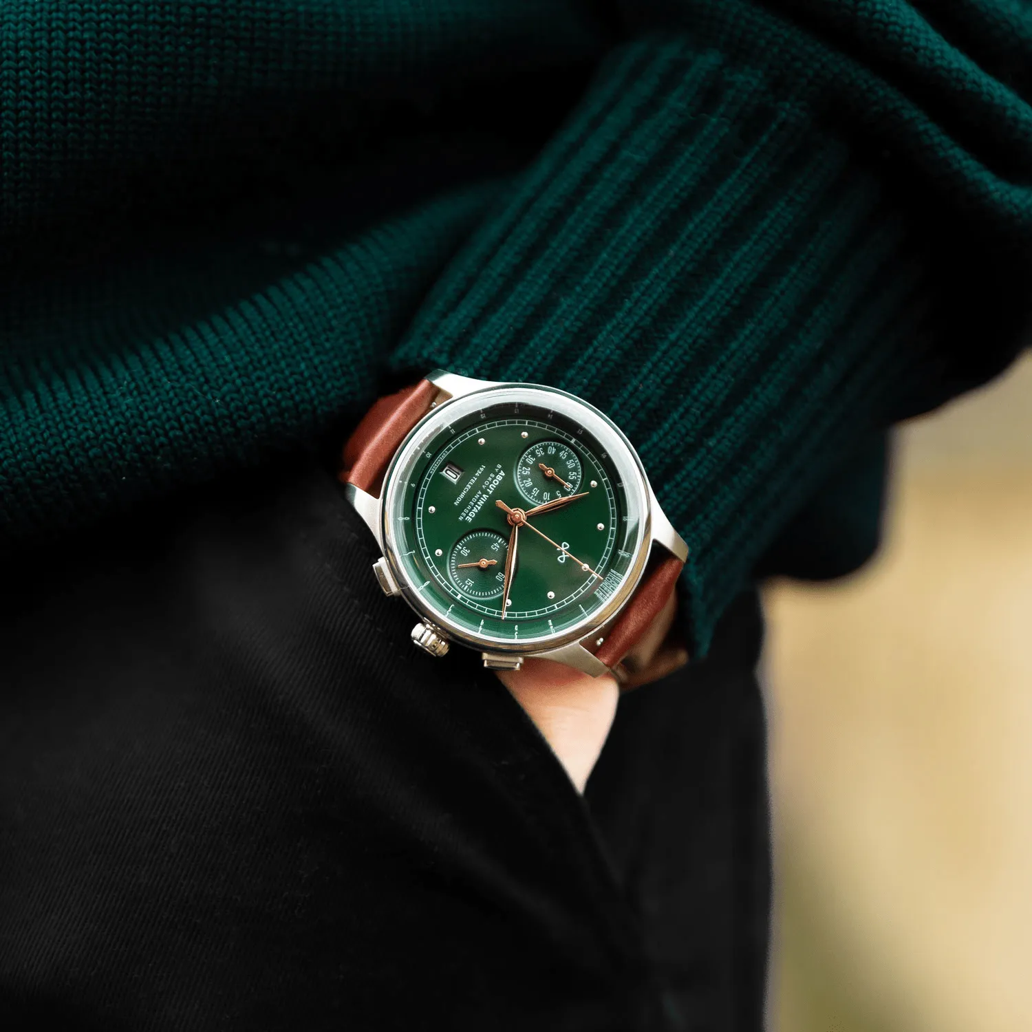 1934 Telechron, Steel / Green