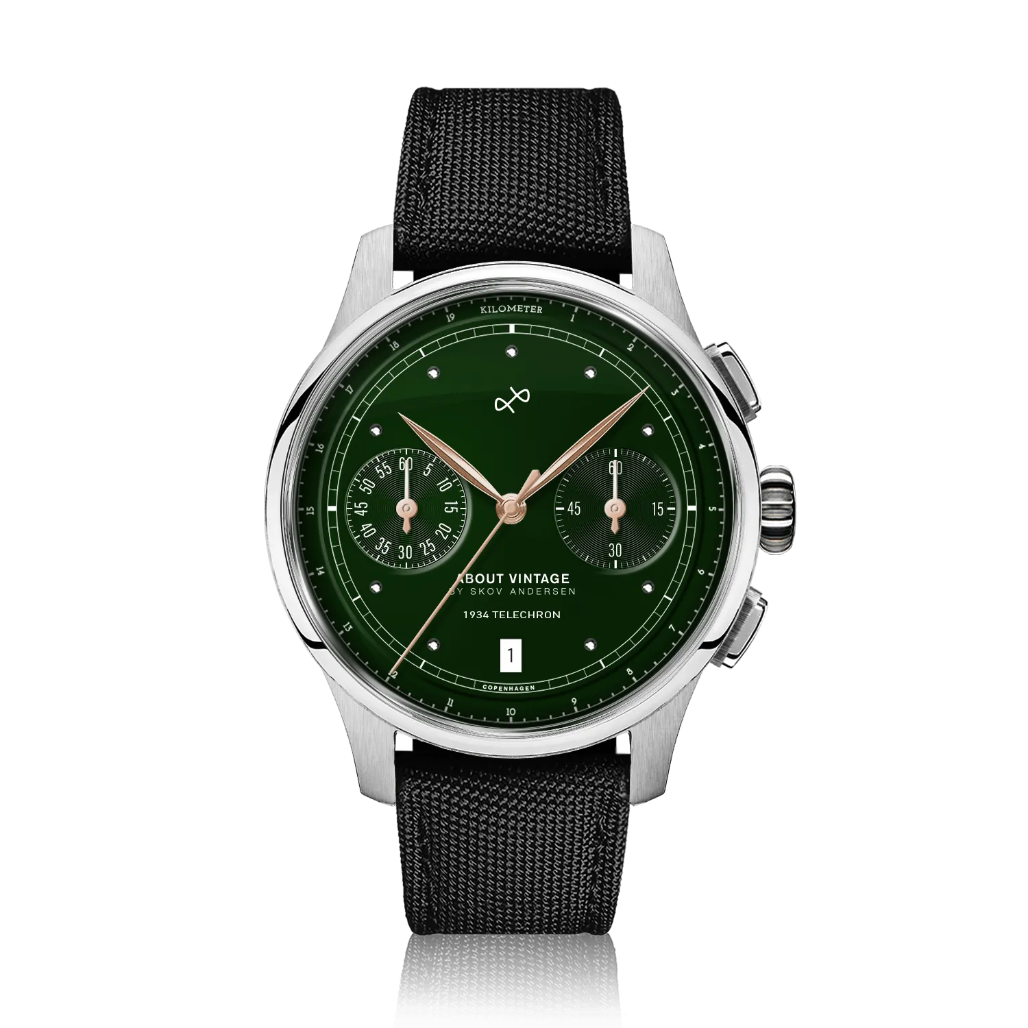 1934 Telechron, Steel / Green