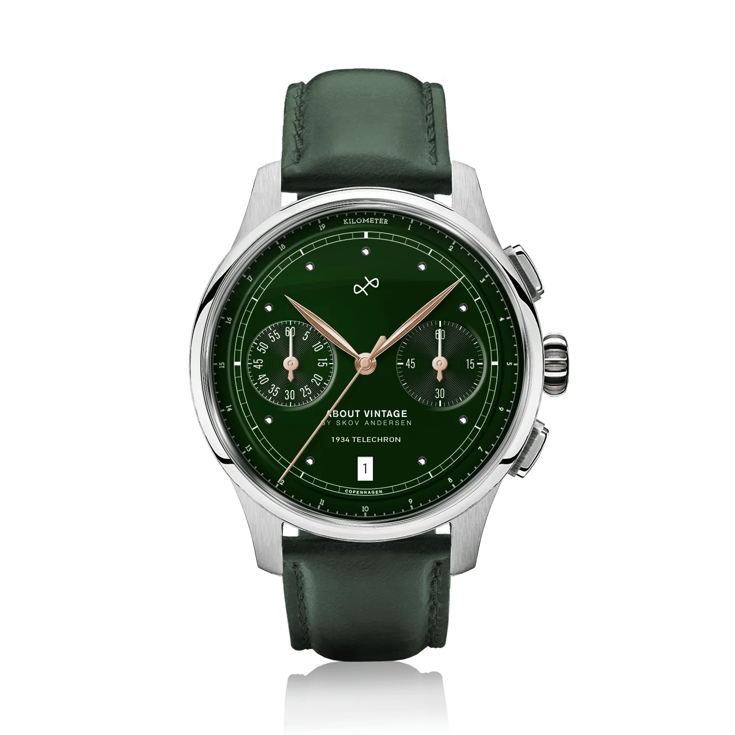1934 Telechron, Steel / Green