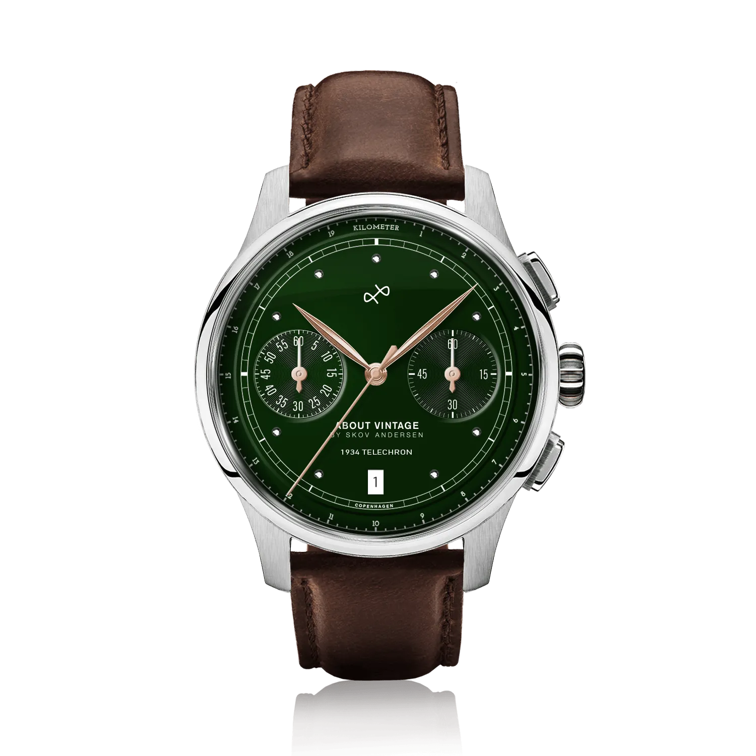 1934 Telechron, Steel / Green