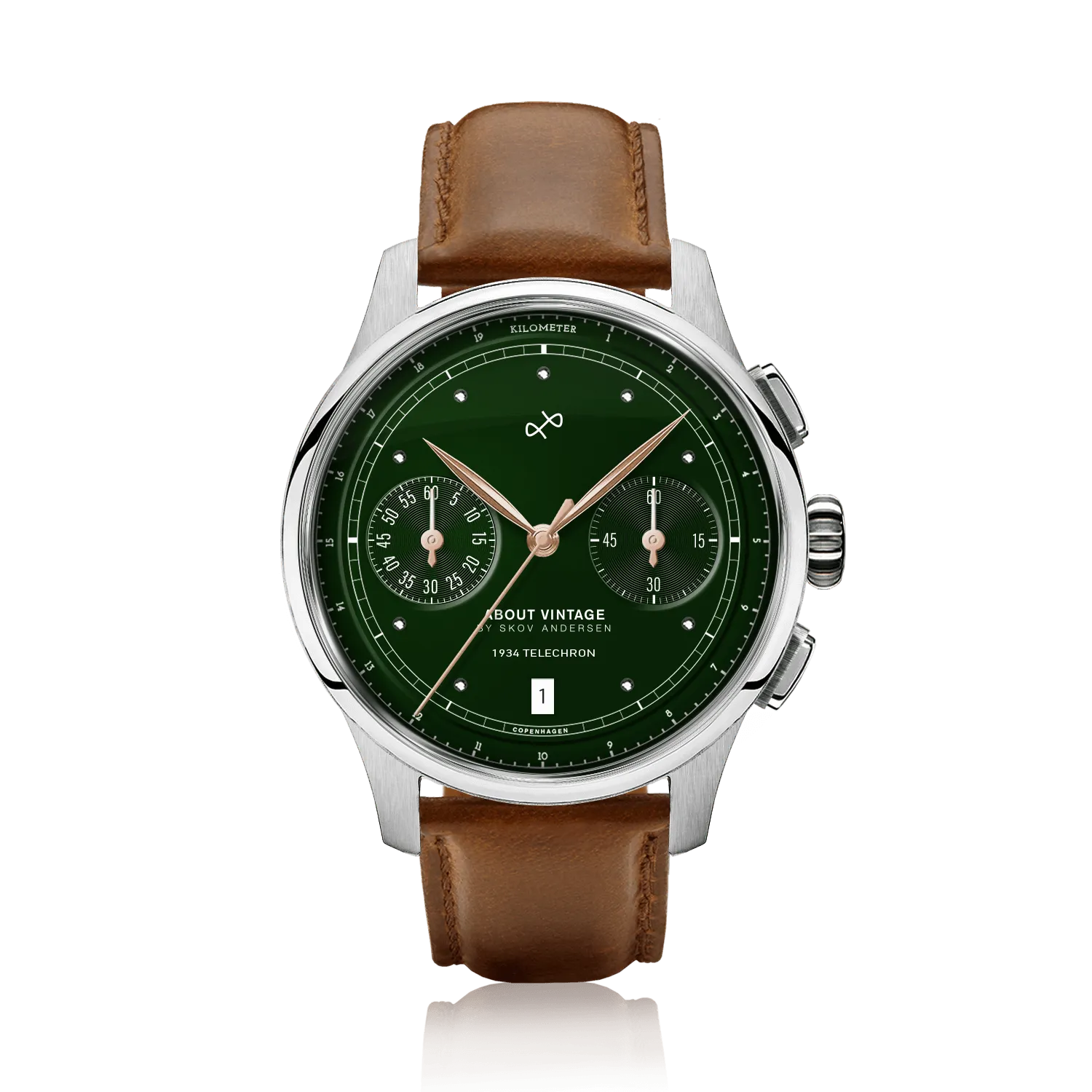 1934 Telechron, Steel / Green