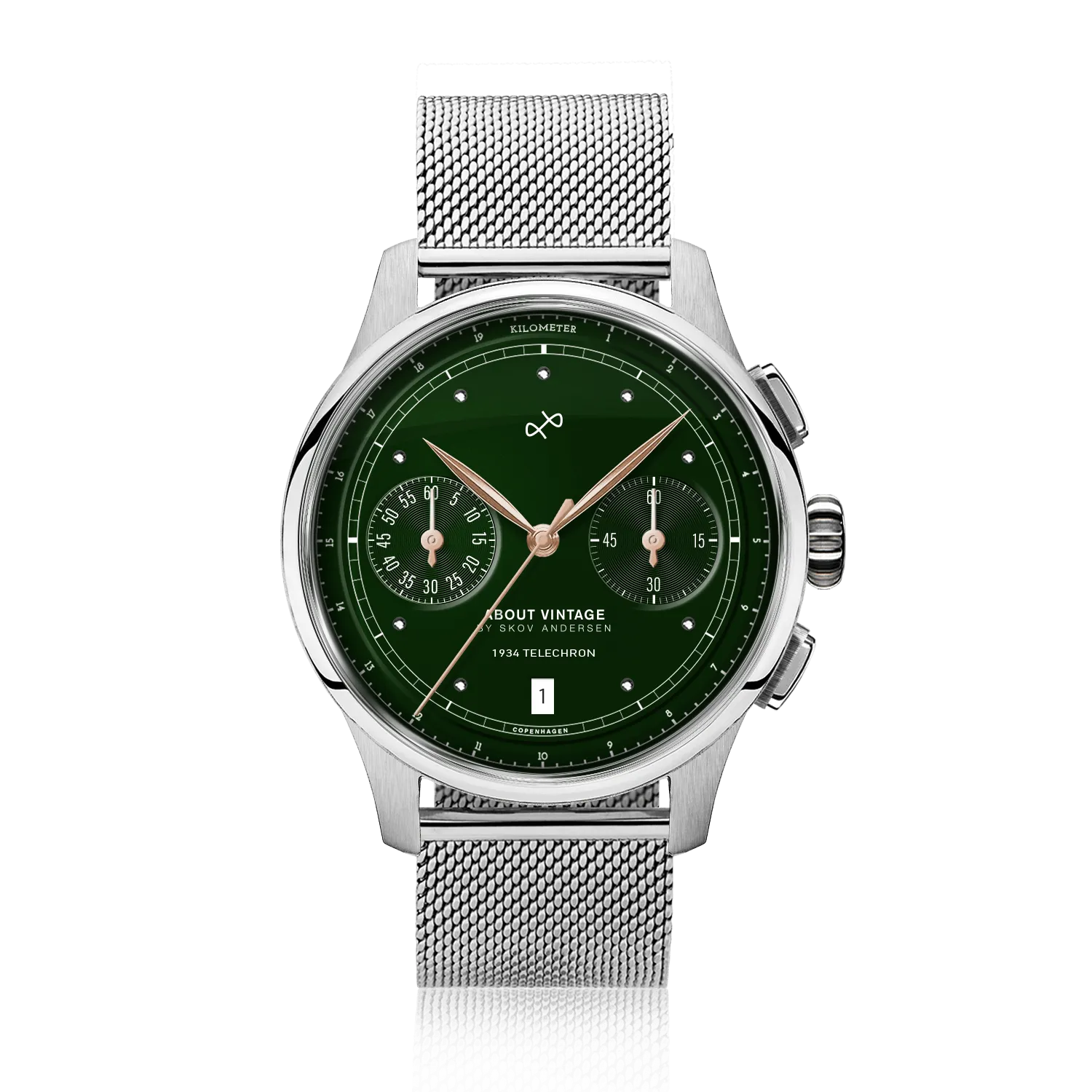 1934 Telechron, Steel / Green