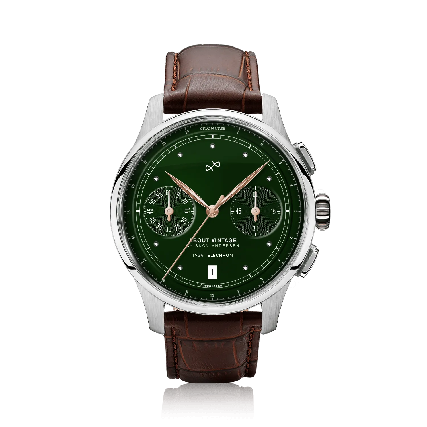 1934 Telechron, Steel / Green
