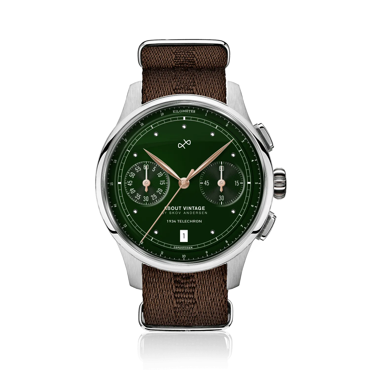 1934 Telechron, Steel / Green