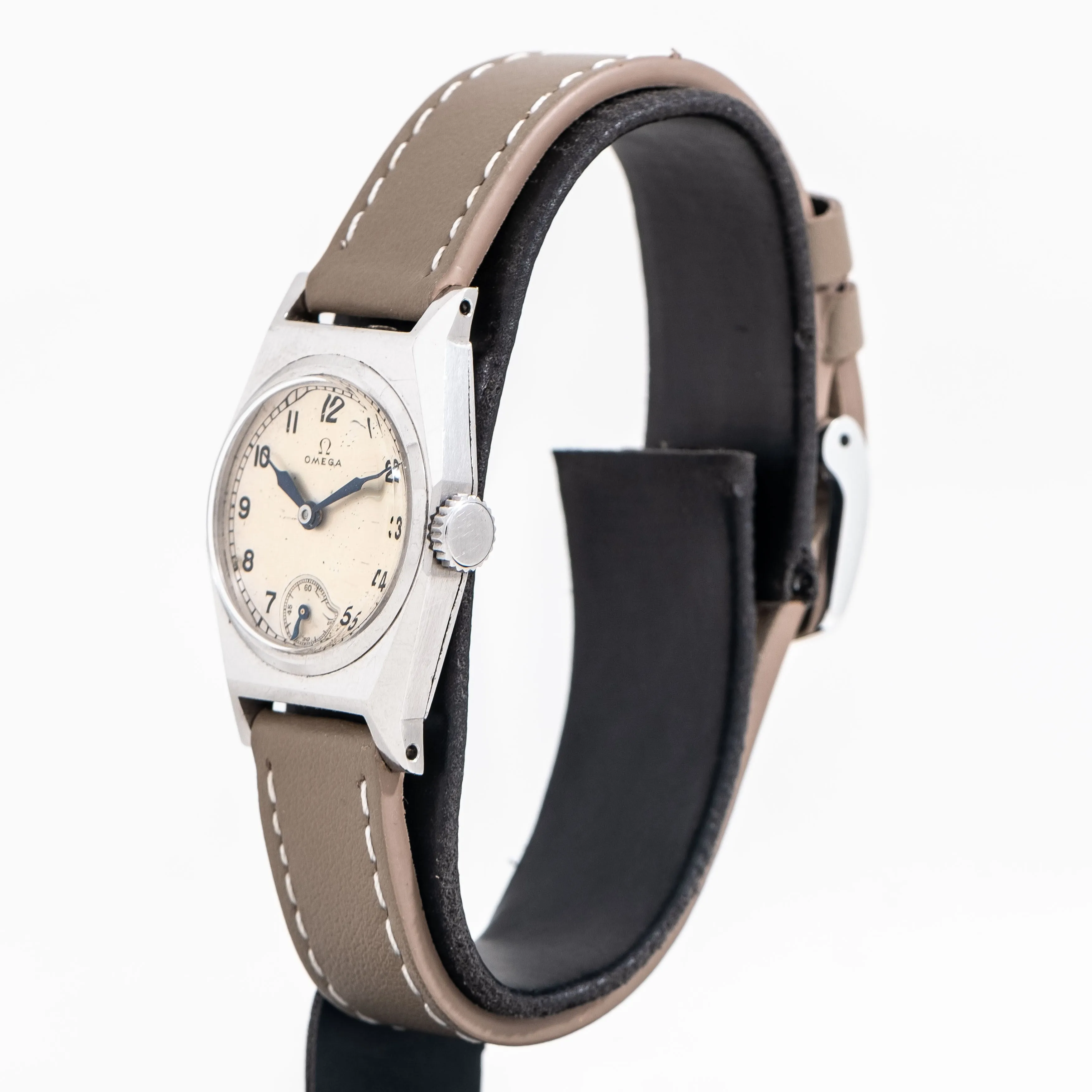 1936 Vintage Omega Caliber T17 Stainless Steel Watch ( #15315)