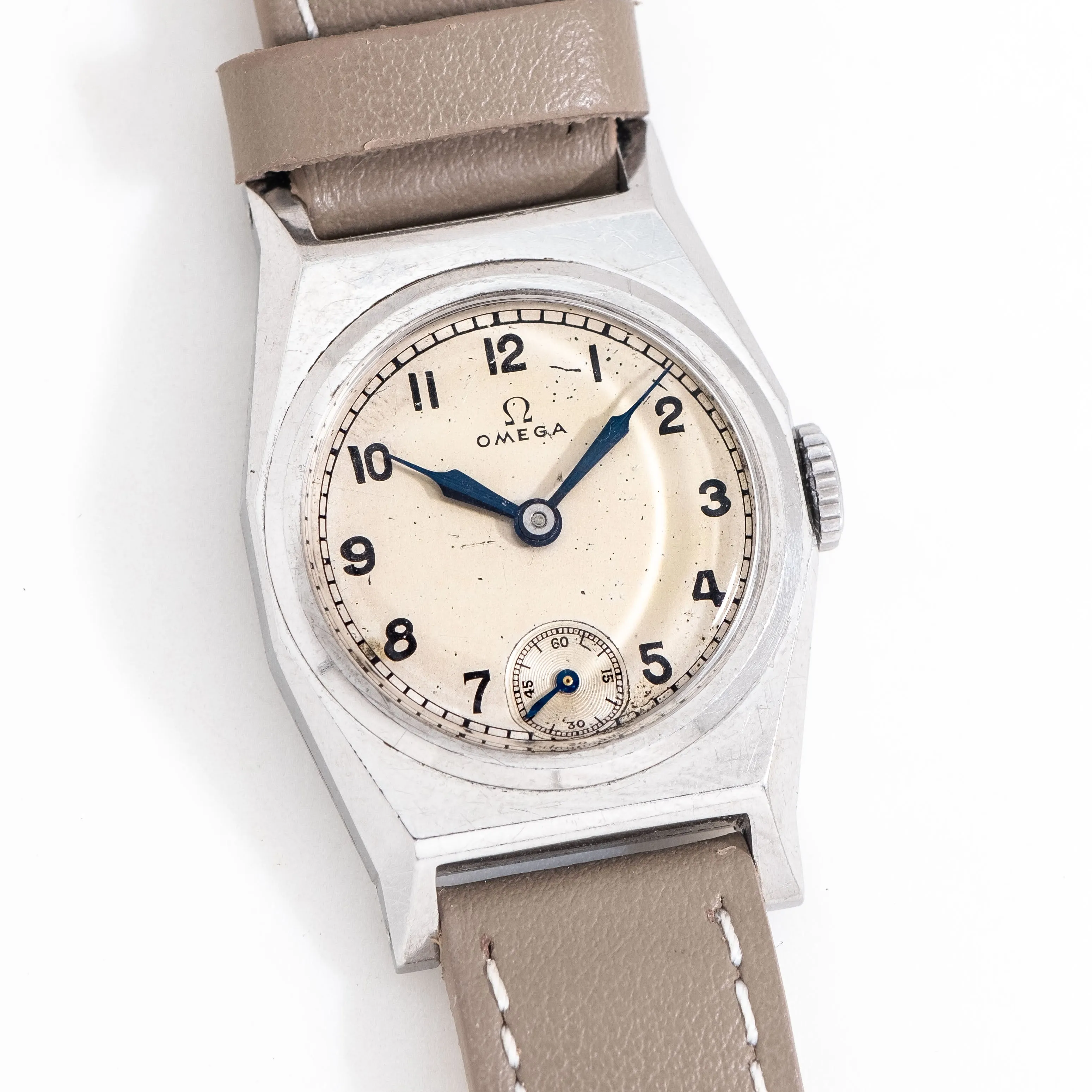 1936 Vintage Omega Caliber T17 Stainless Steel Watch ( #15315)