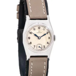 1936 Vintage Omega Caliber T17 Stainless Steel Watch ( #15315)