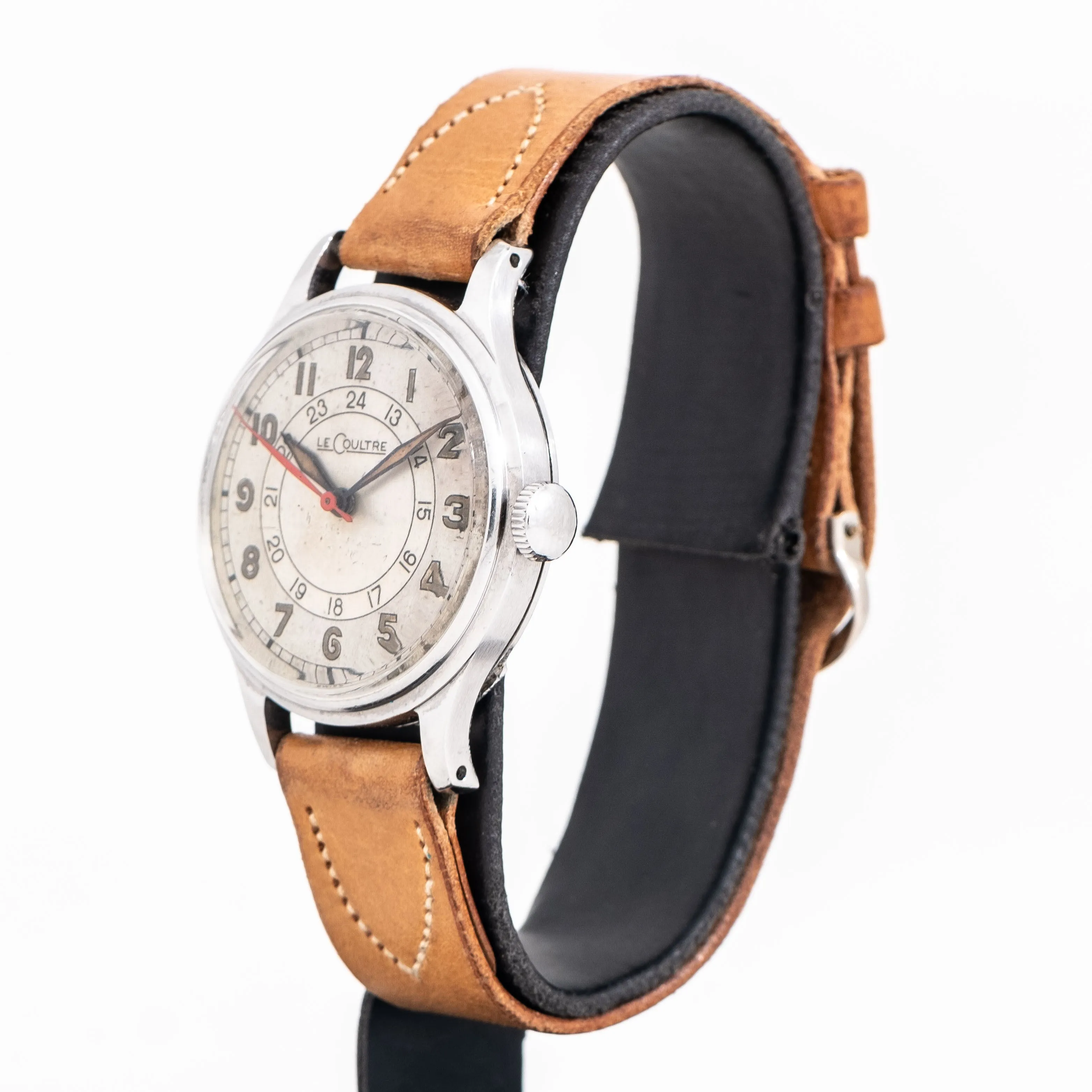 1940's Vintage Jaeger-LeCoultre WWII Era Military Watch in Stainless Steel (# 15245)