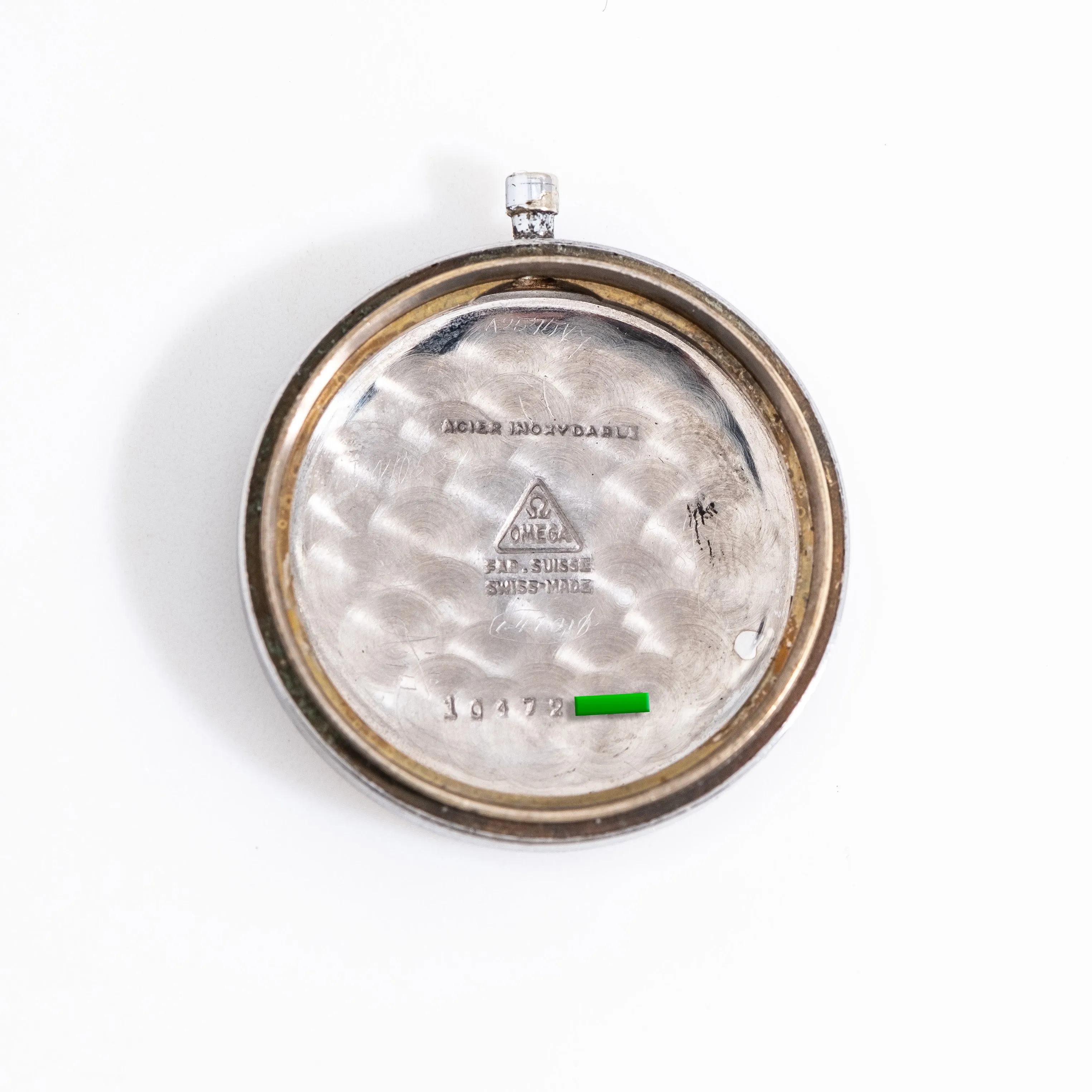 1942 Vintage Omega Cal. R17.8 SC Military Style Manual Winding Stainless Steel Watch (# 15327)