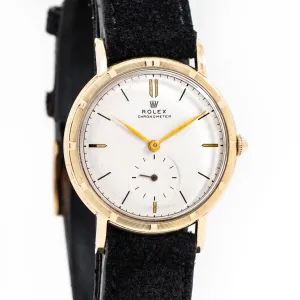 1946 Vintage Rolex Cosmopolitan Ref. 4325 Chronometer 10k Yellow Gold & Stainless Steel Watch (# 15330)
