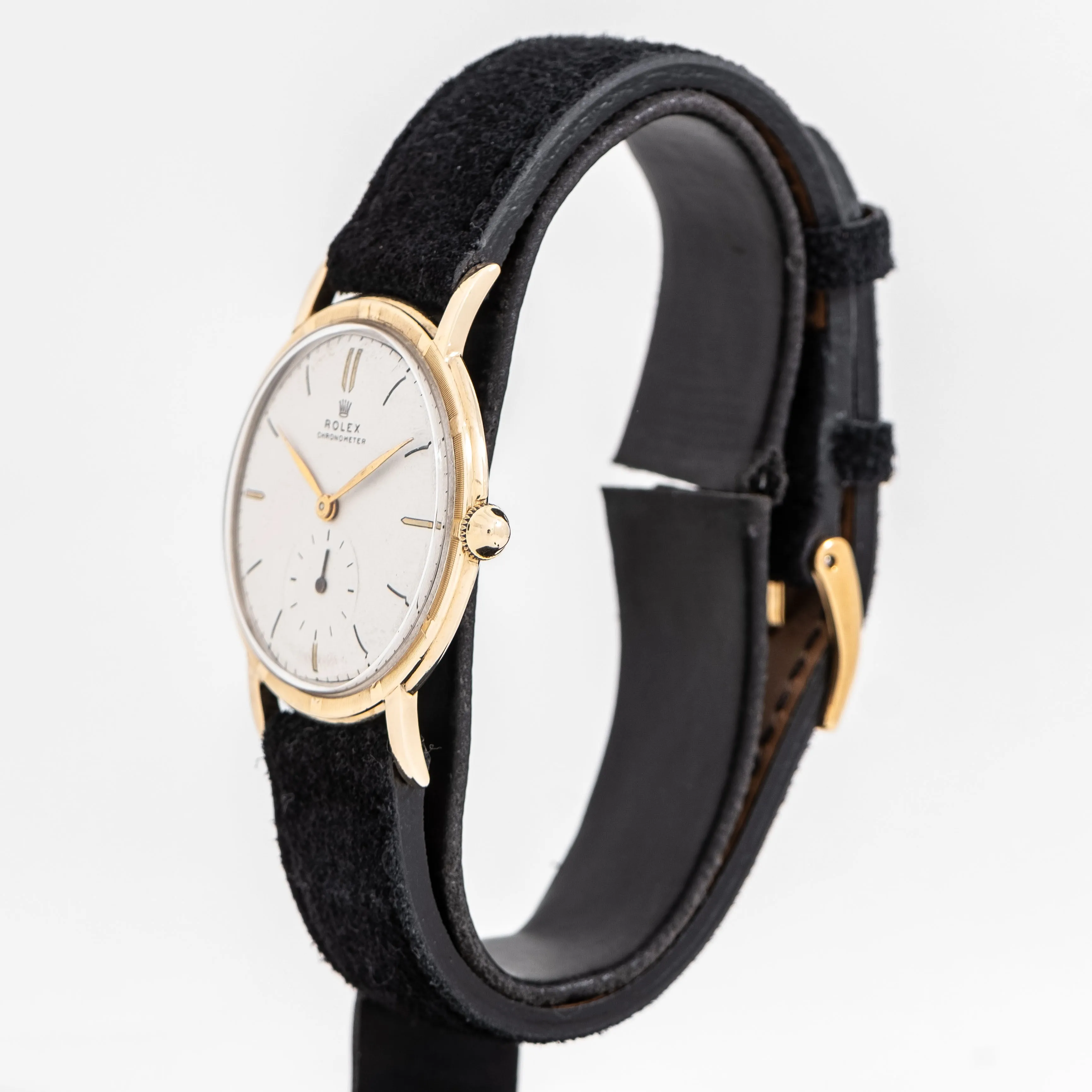 1946 Vintage Rolex Cosmopolitan Ref. 4325 Chronometer 10k Yellow Gold & Stainless Steel Watch (# 15330)