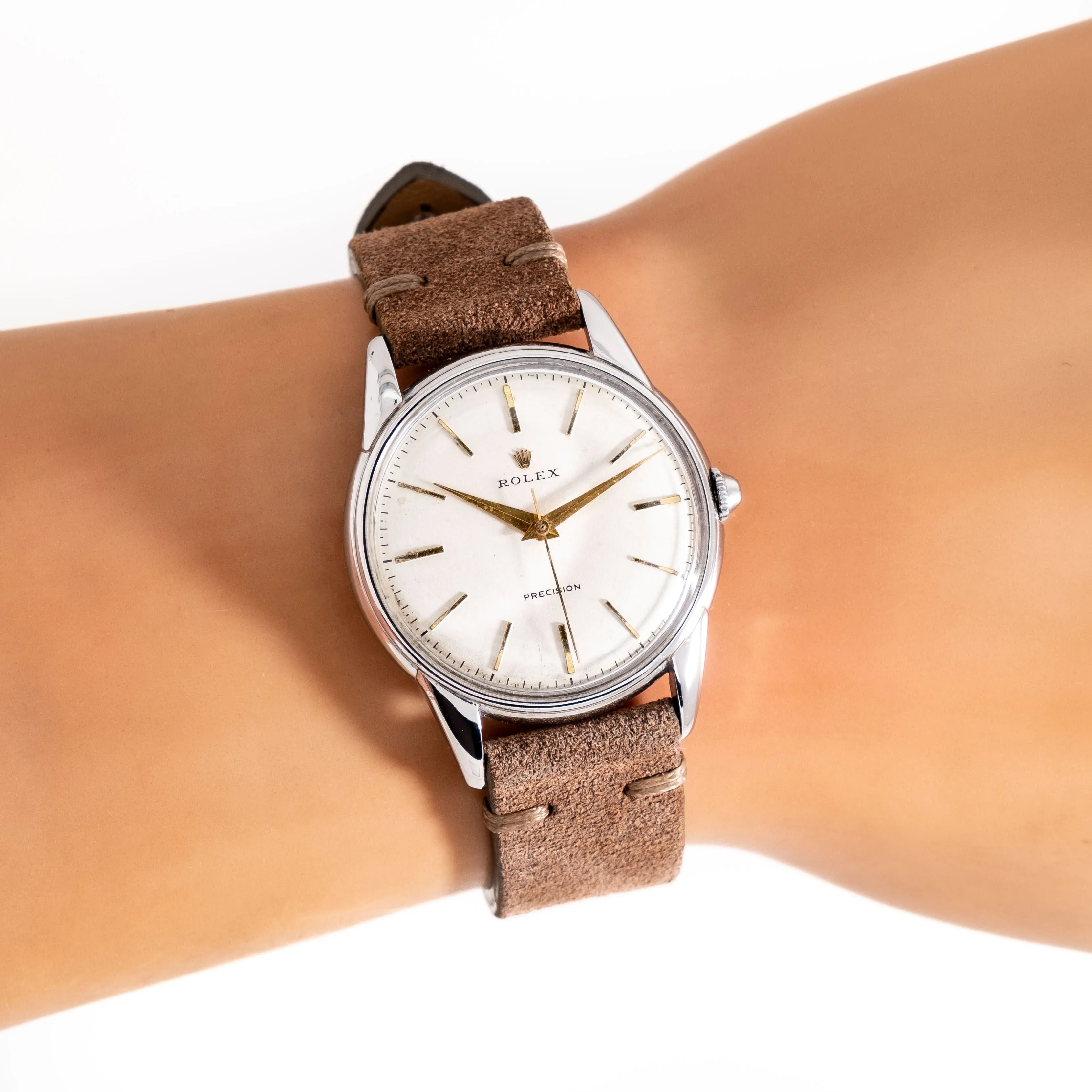 1946 Vintage Rolex Precision Ref. 4181 Stainless Steel Watch (# 15286)