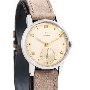 1948 Vintage Omega Ref. 2495 6 Stainless Steel Watch (# 15296)