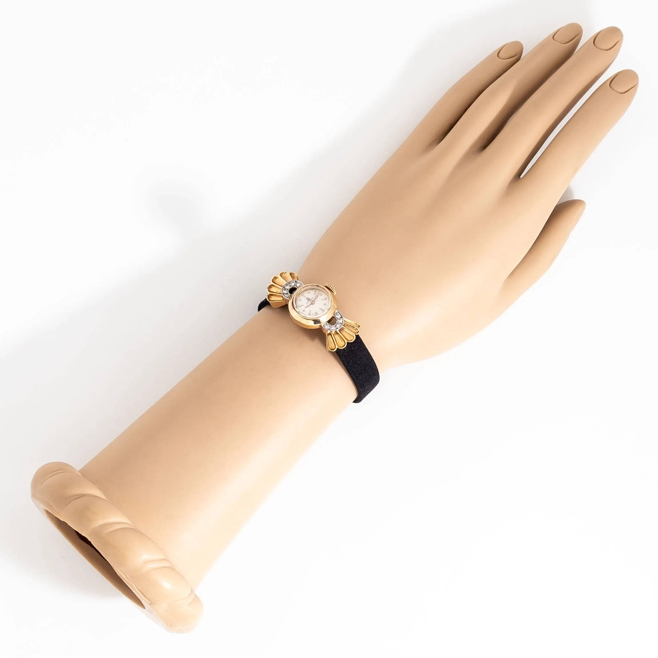 1950's Vintage Ladies Omega Watch in Solid 18k Yellow Gold (# 15166)