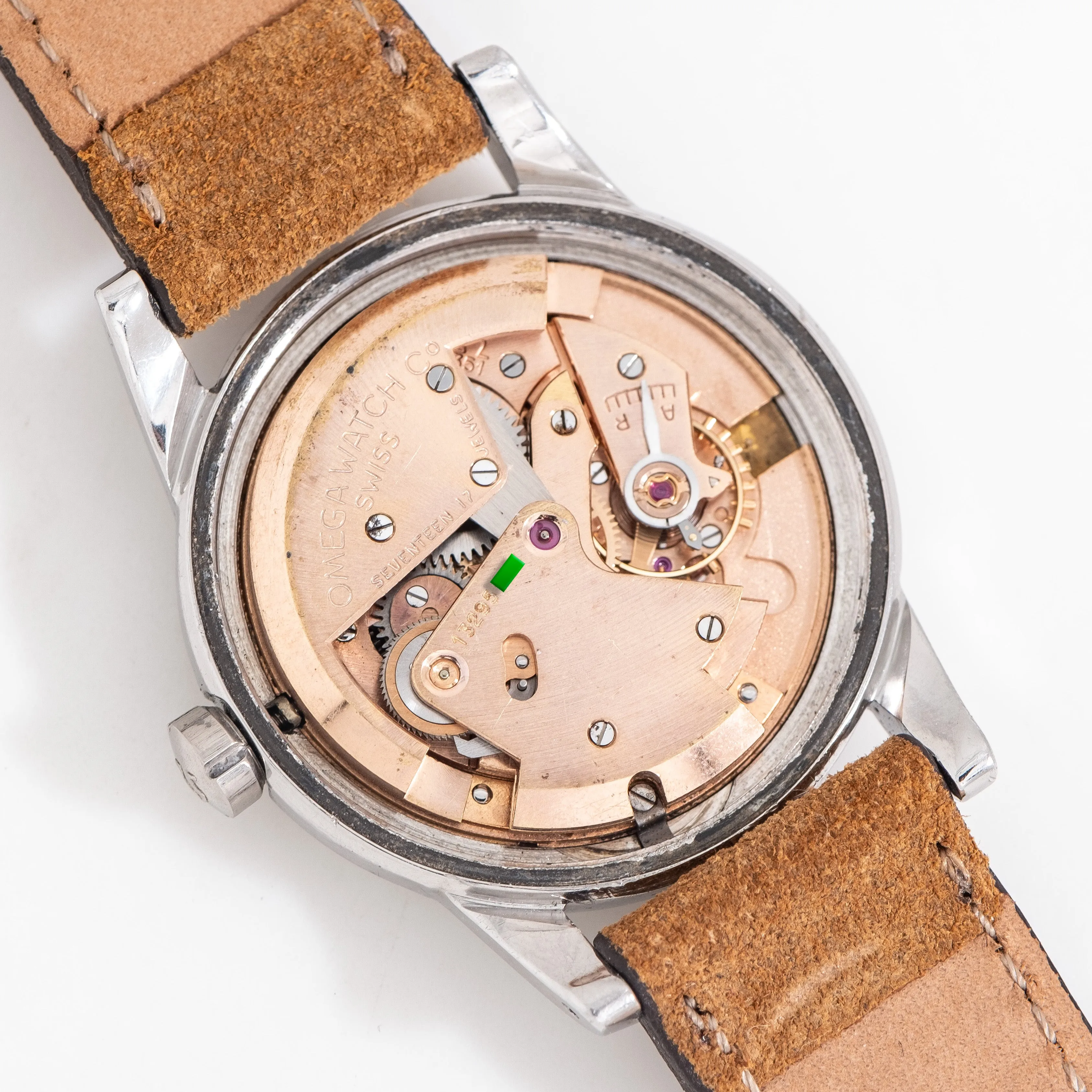 1952 Vintage Omega Seamaster Automatic Waffle Dial Ref. 2577-11SC Stainless Steel Watch (# 15313)