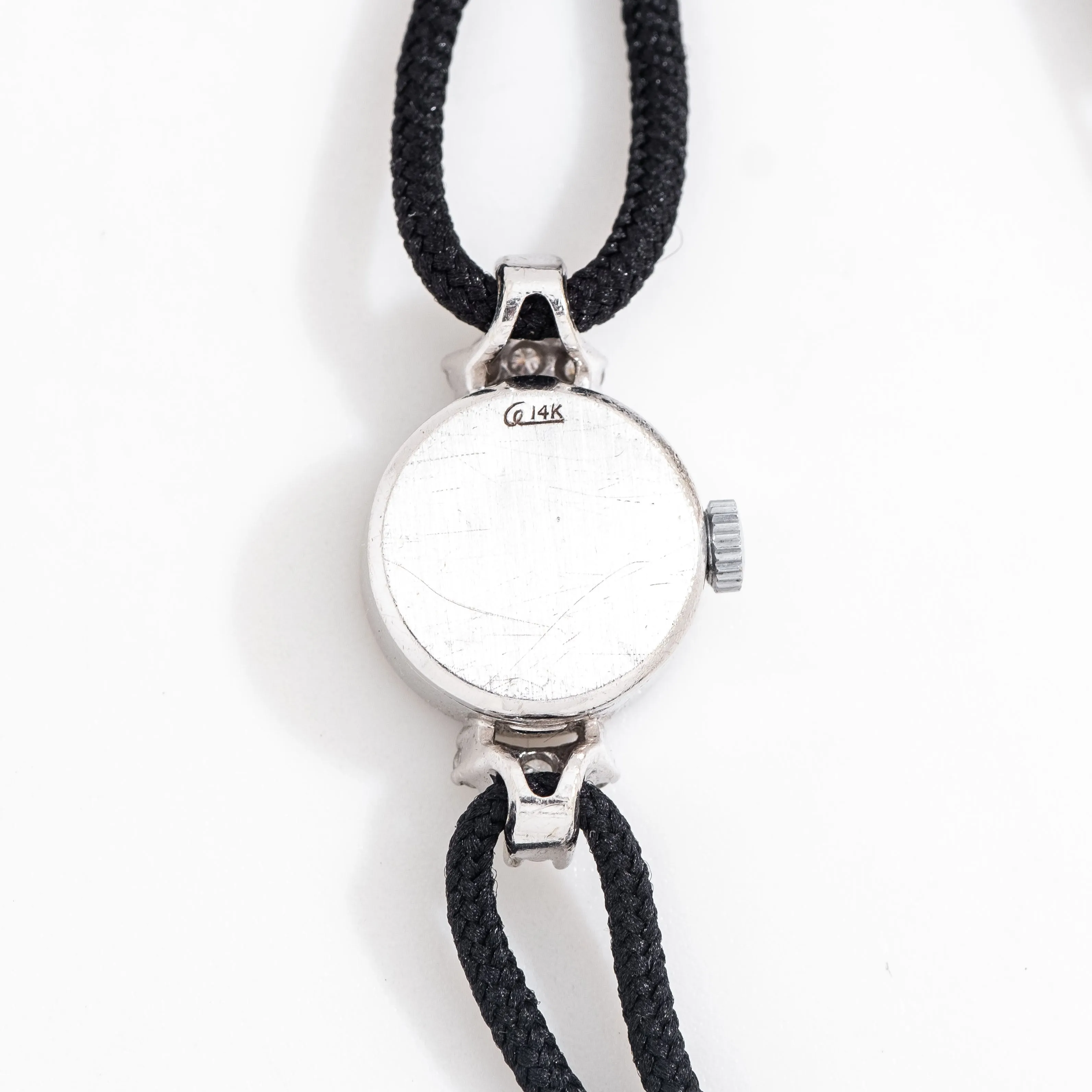 1954 Vintage Ladies Rolex 14k White Gold & Diamonds Watch (# 15323)