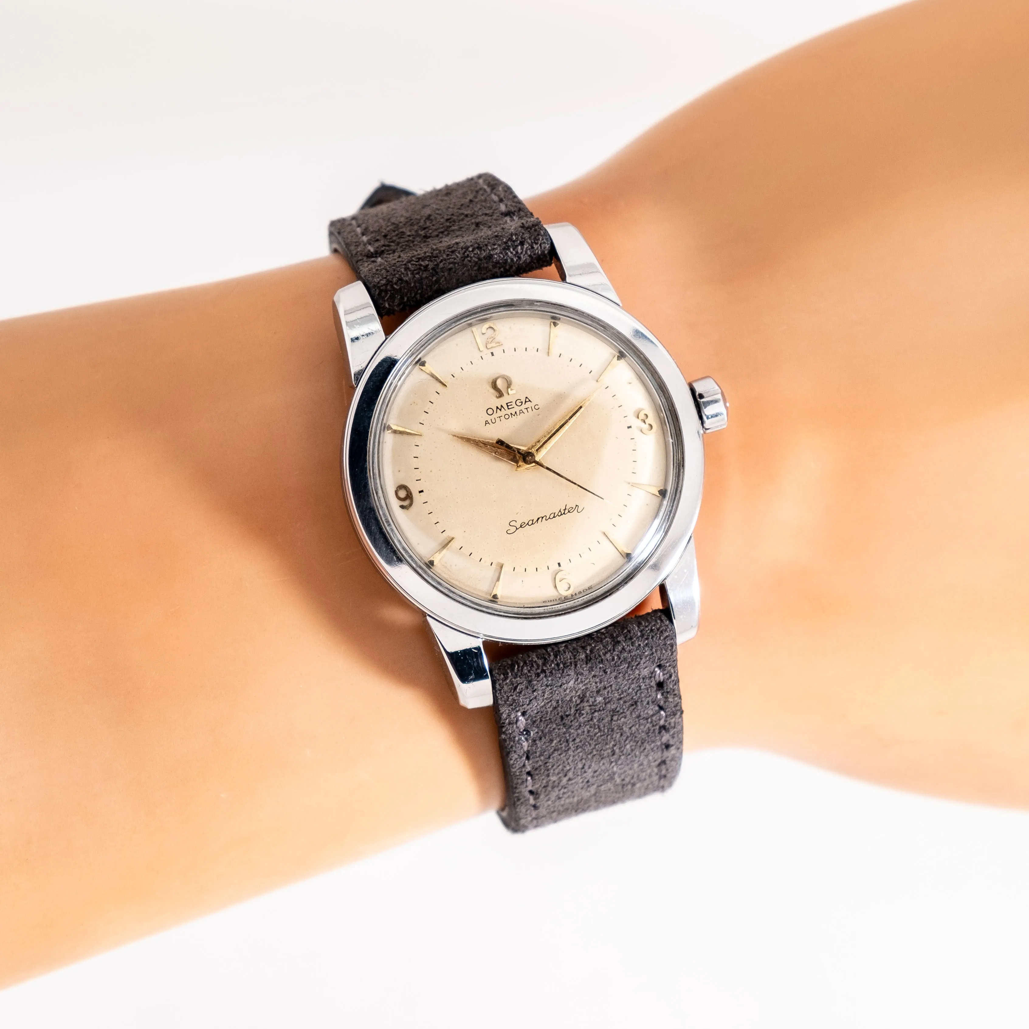 1954 Vintage Omega Seamaster Ref. 2767-3 SC Stainless Steel Watch ( #15287)