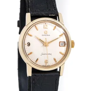 1960 Vintage Omega Seamaster Date Ref. 14384 61 SC in 14k Yellow Gold Capped Stainless Steel (# 15299)