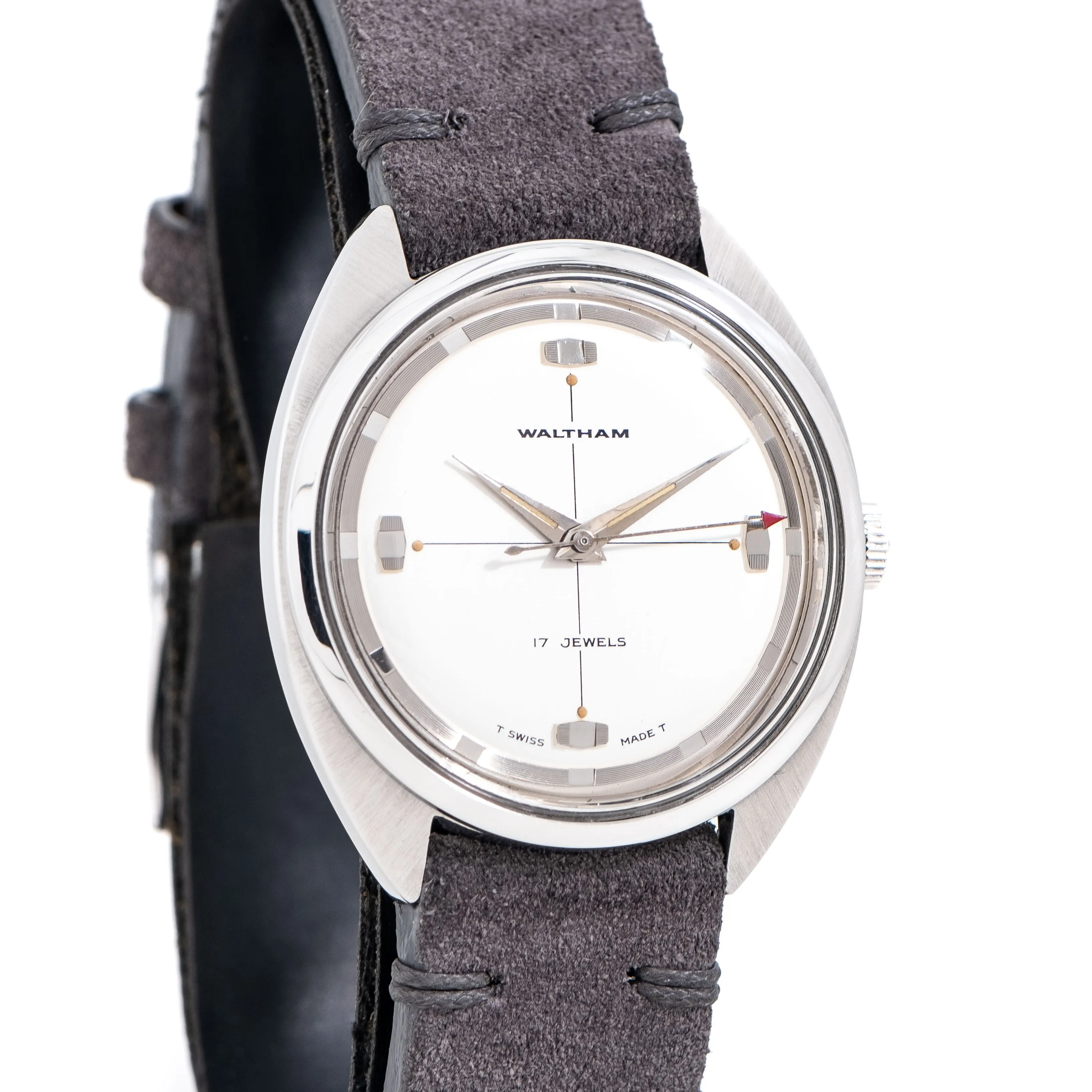 1960's Vintage Waltham Ref. B-311C Stainless Steel Watch (# 15098)
