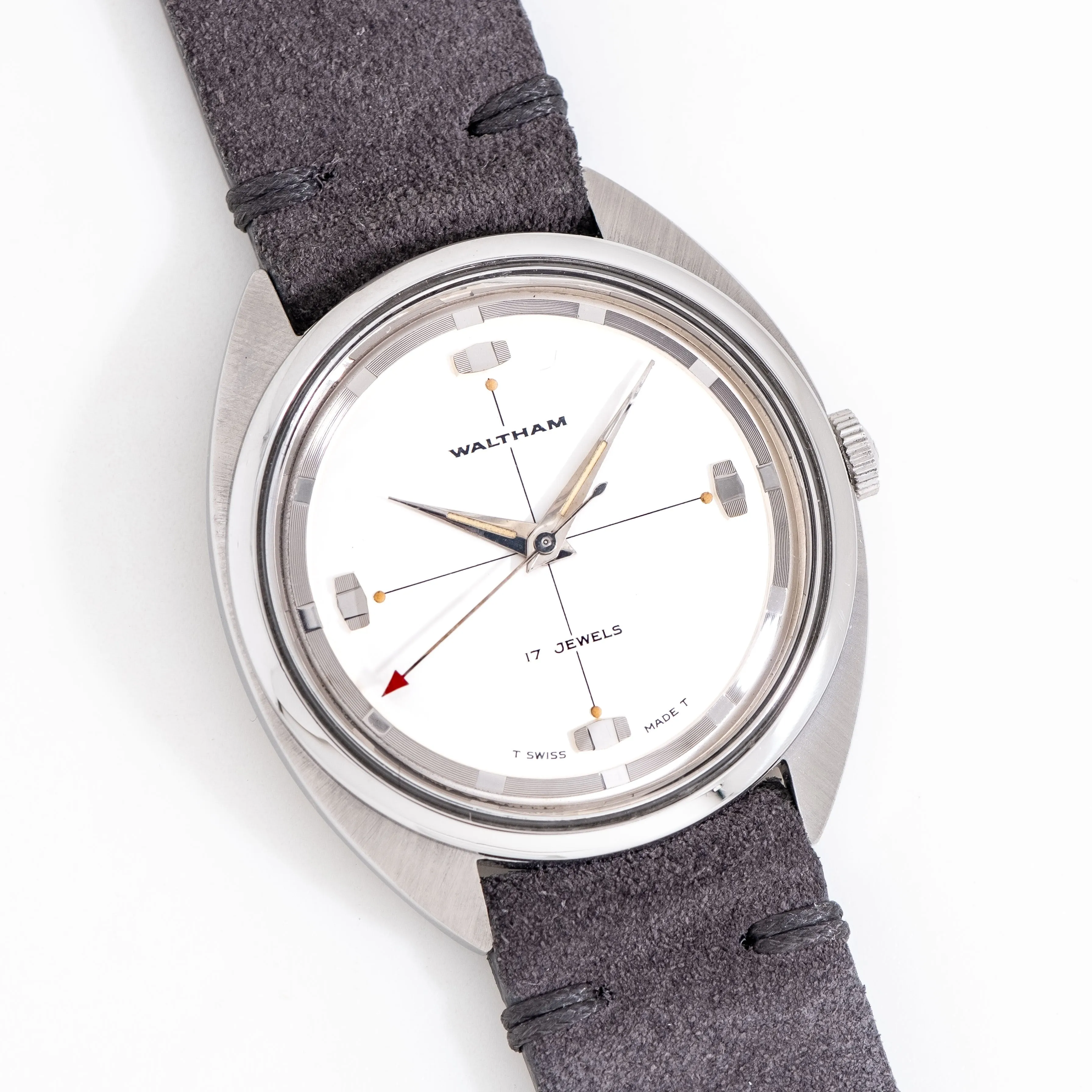 1960's Vintage Waltham Ref. B-311C Stainless Steel Watch (# 15098)