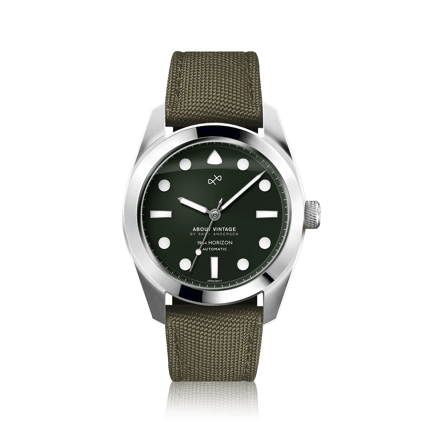 1964 Horizon Automatic, Steel / Matte Green