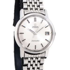 1967 Vintage Omega Seamaster Date No Lume Ref. 166.003 Stainless Steel Watch (# 15312)