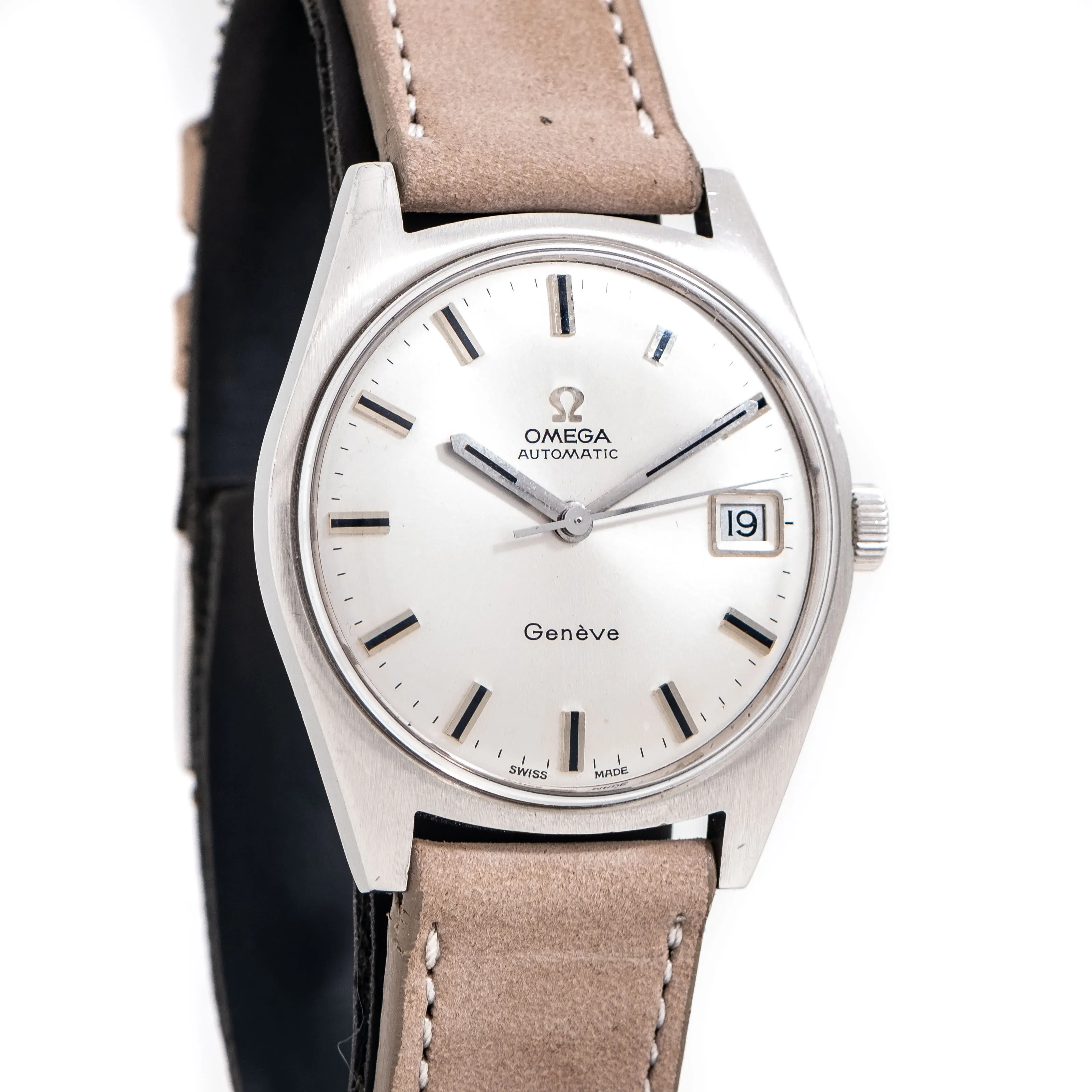 1969 Vintage Omega Genéve Ref. 166.041 Stainless Steel Watch (# 15311)