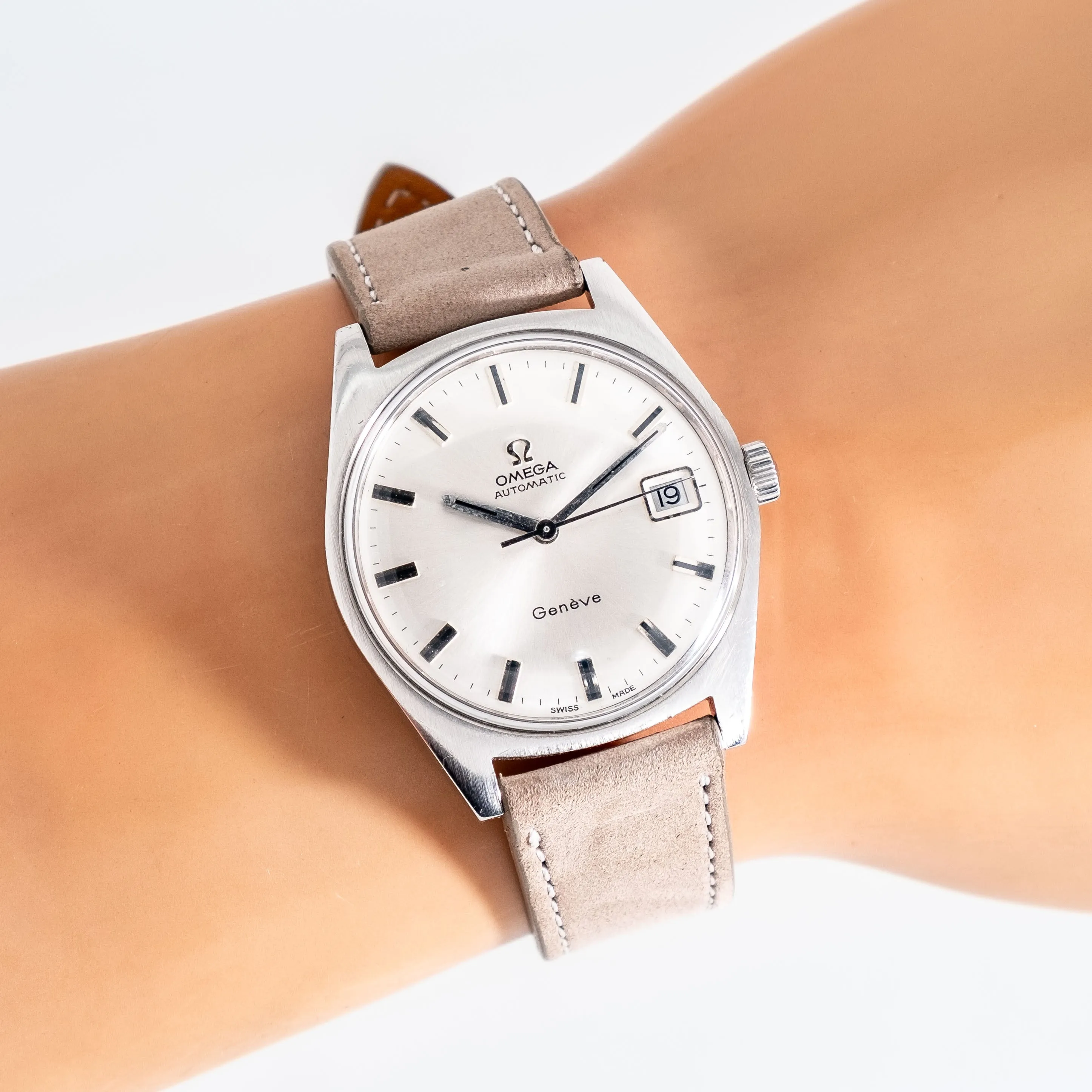 1969 Vintage Omega Genéve Ref. 166.041 Stainless Steel Watch (# 15311)