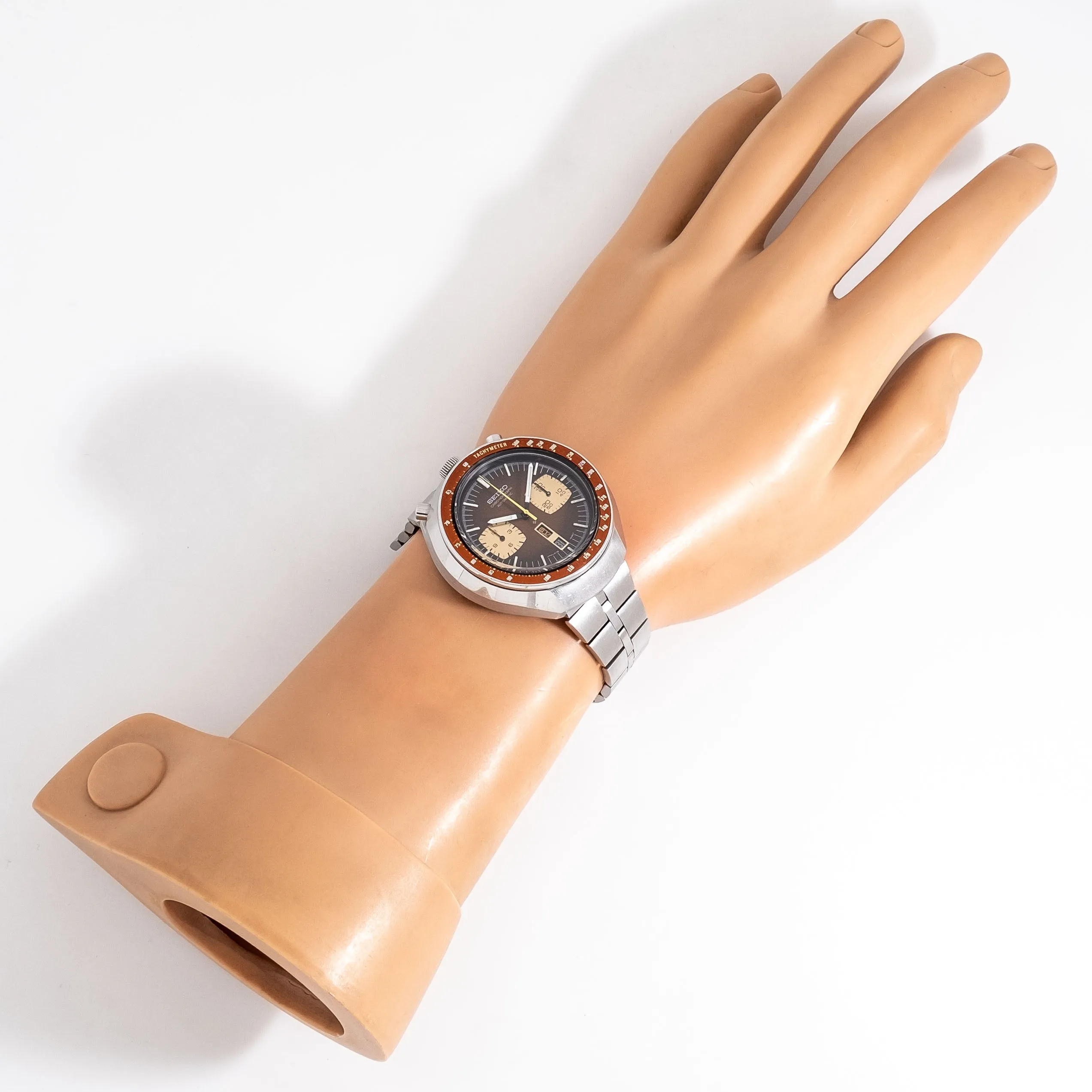 1975 Vintage Seiko "Bullhead" Chronograph Ref. 6138-0049 Stainless Steel Watch (# 15280)