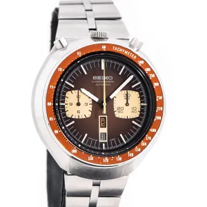 1975 Vintage Seiko "Bullhead" Chronograph Ref. 6138-0049 Stainless Steel Watch (# 15280)