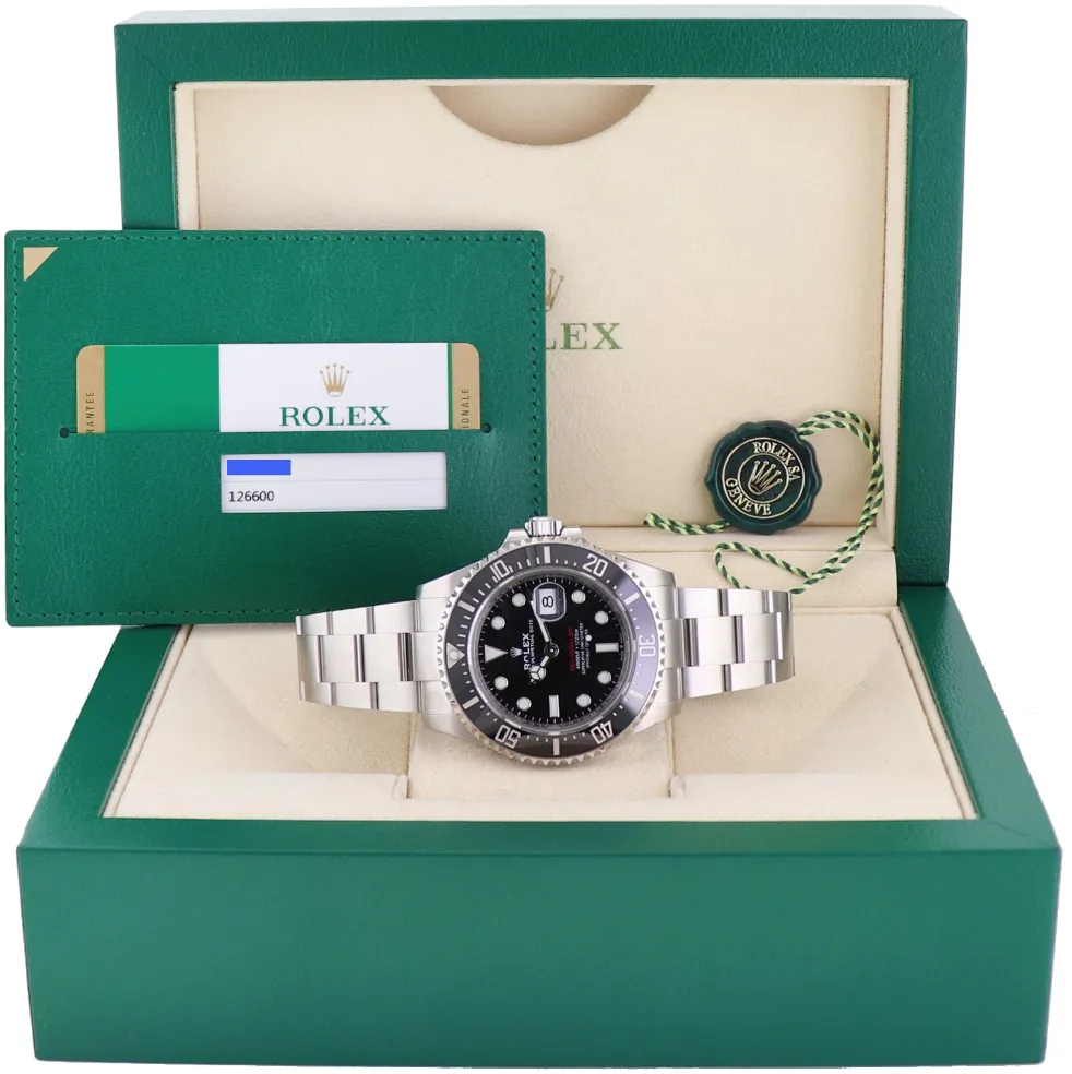2019 MINT PAPERS Rolex Red Seadweller SD43 126600 43mm Mark 2 Watch Box