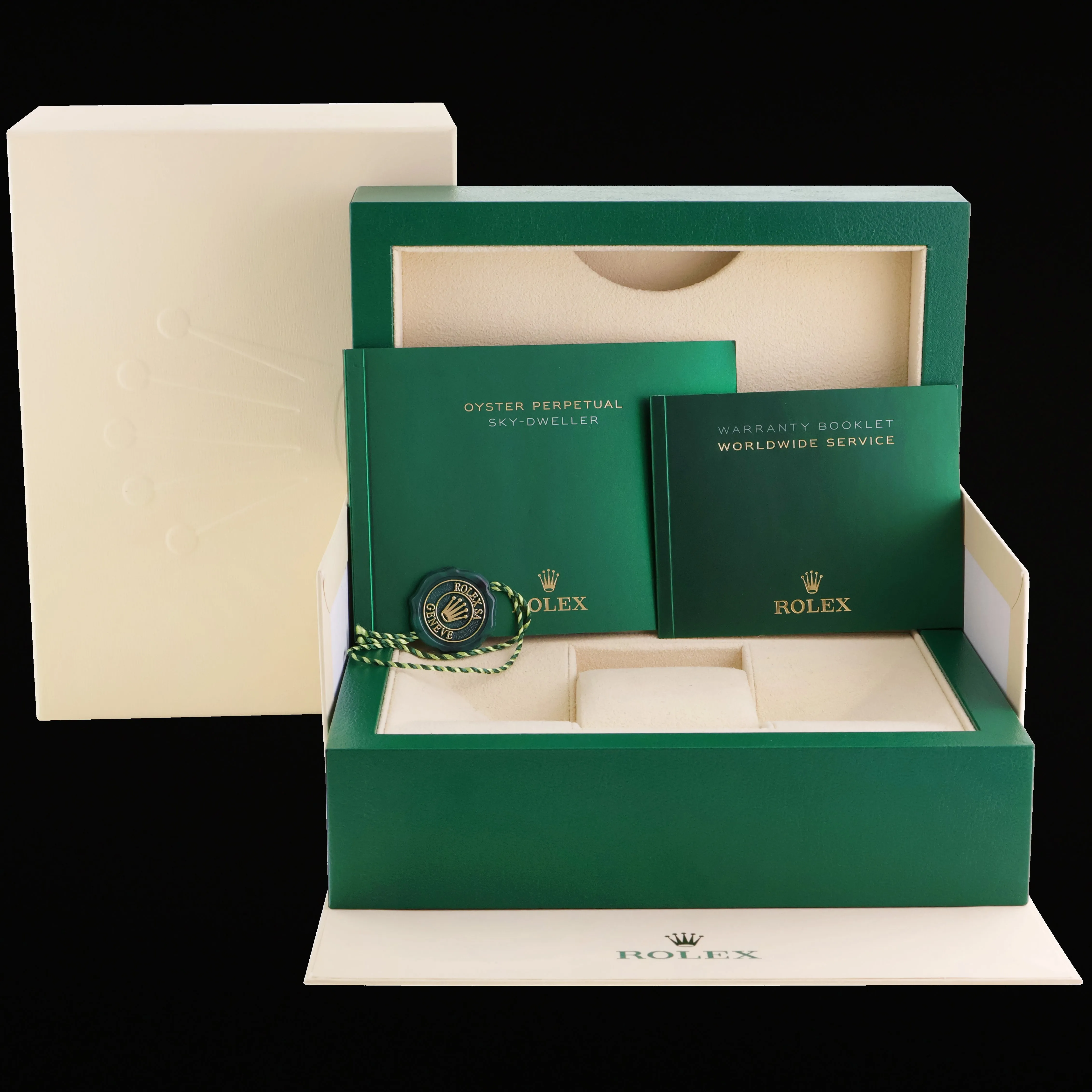 2022 MINT Rolex Blue Sky-Dweller 326934 White Gold Oyster 42mm Watch Box