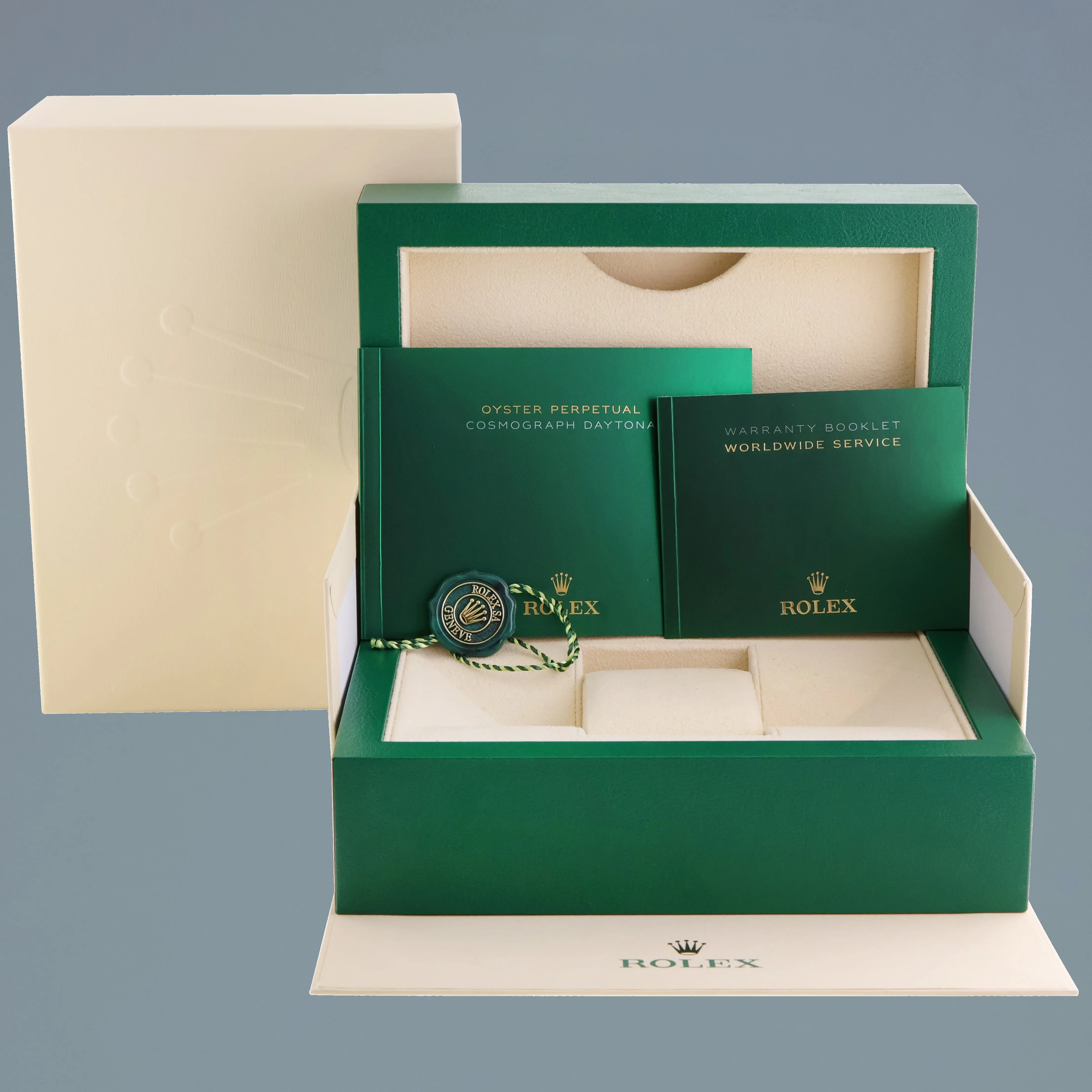 2023 MINT Rolex Daytona White Gold 116519LN Ceramic Ghost Silver Panda Watch Box