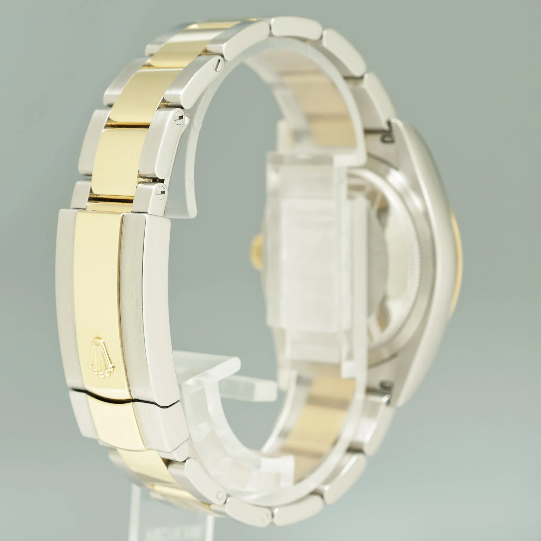 2023 Rolex DateJust 36mm Champagne Palm Motif Two Tone Gold Oyster 126233 Watch