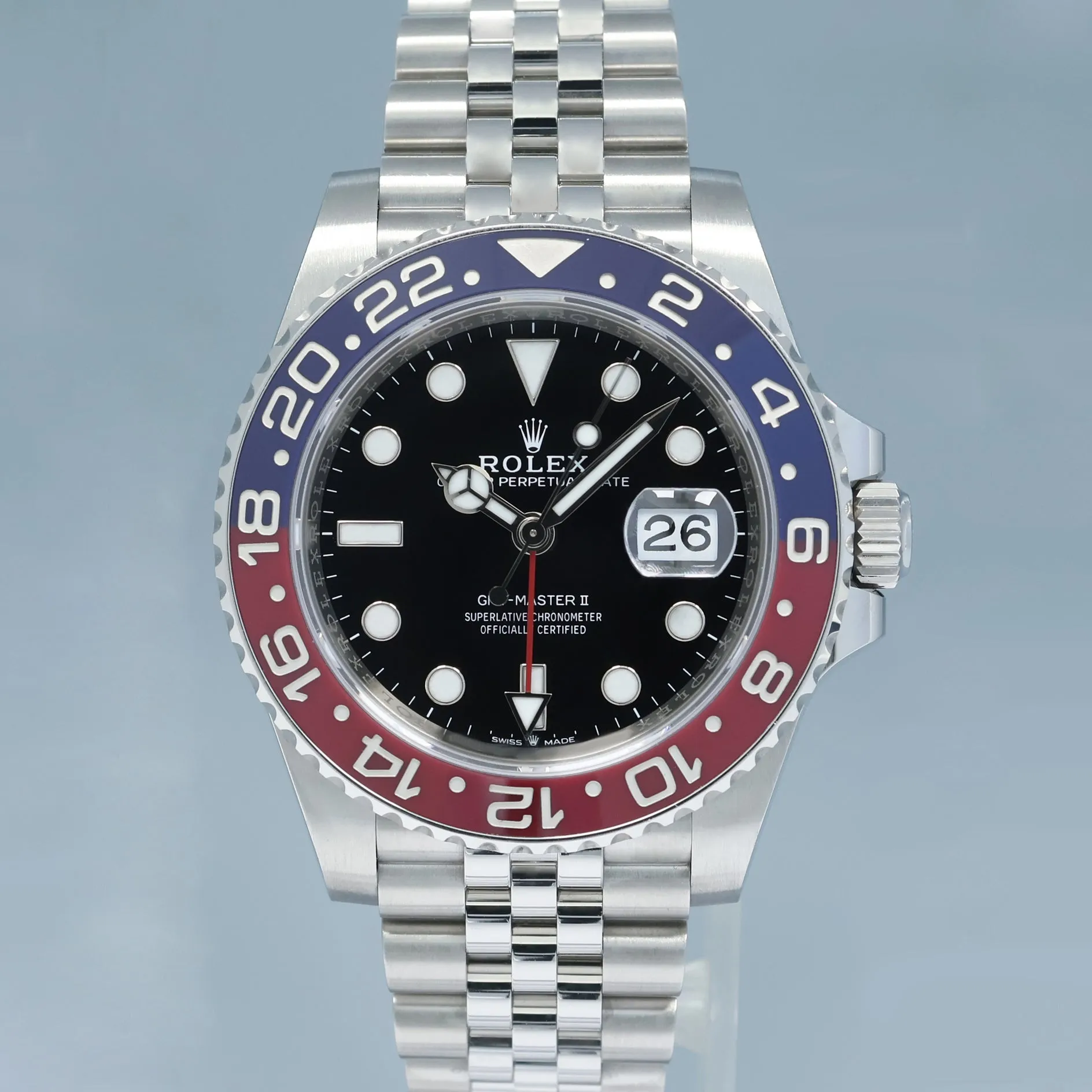 2024 NEW PAPERS Rolex GMT Master PEPSI Red Blue Jubilee Ceramic 126710 BLRO Watch Box