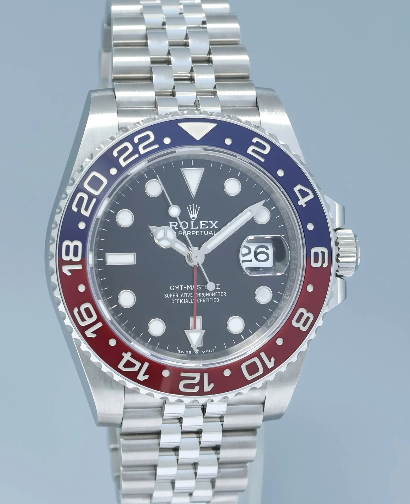 2024 NEW PAPERS Rolex GMT Master PEPSI Red Blue Jubilee Ceramic 126710 BLRO Watch Box