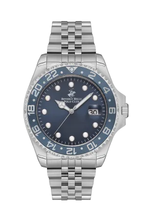BEVERLY HILLS POLO CLUB Men’s Analog Dark Blue Dial Watch – BP3126X.390