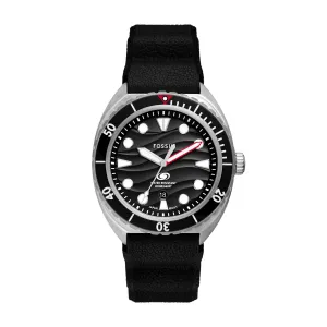 Breaker Three-Hand Date Black Silicone Watch