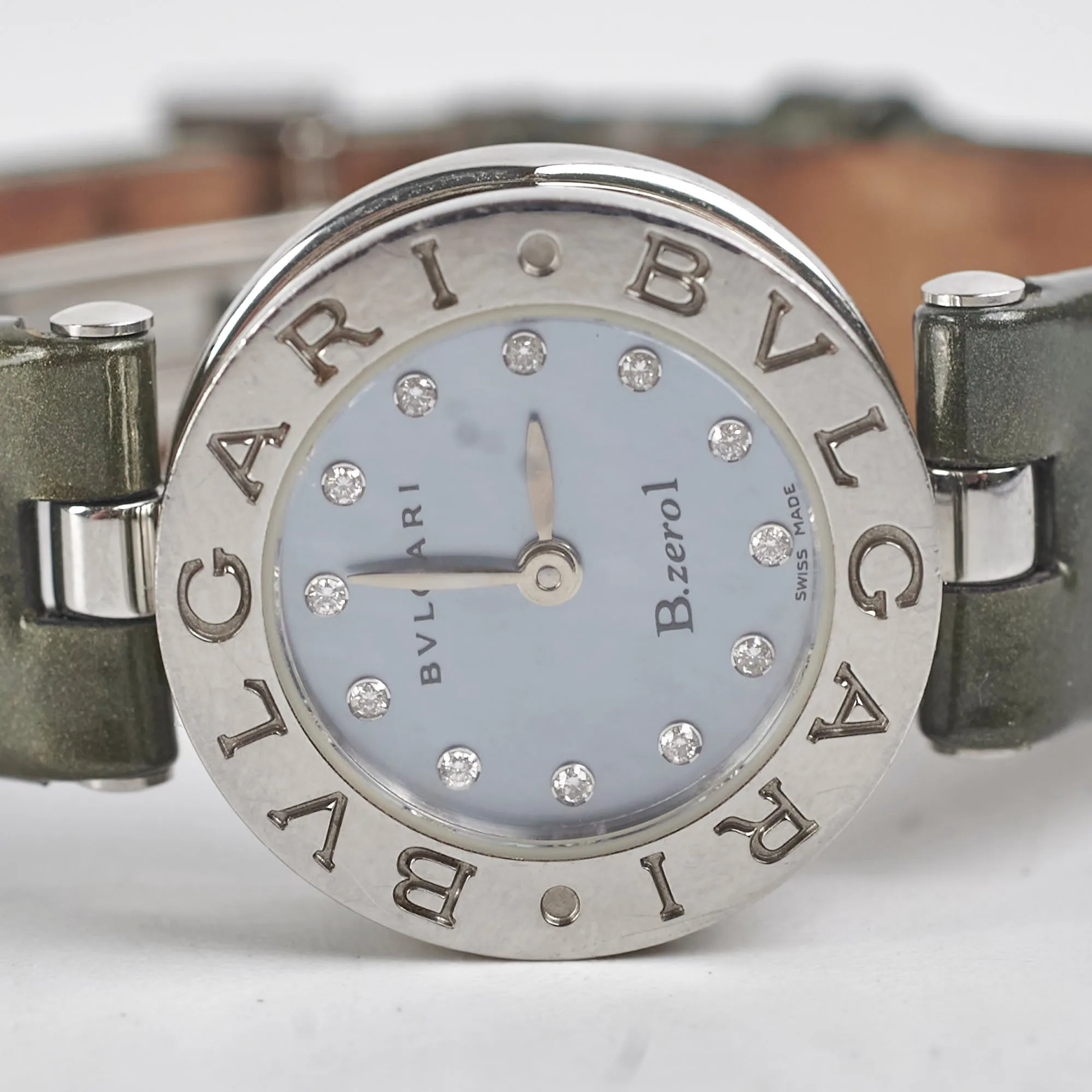 Bvlgari B-Zero1 Blue MOP Stainless Steel Ladies Watch
