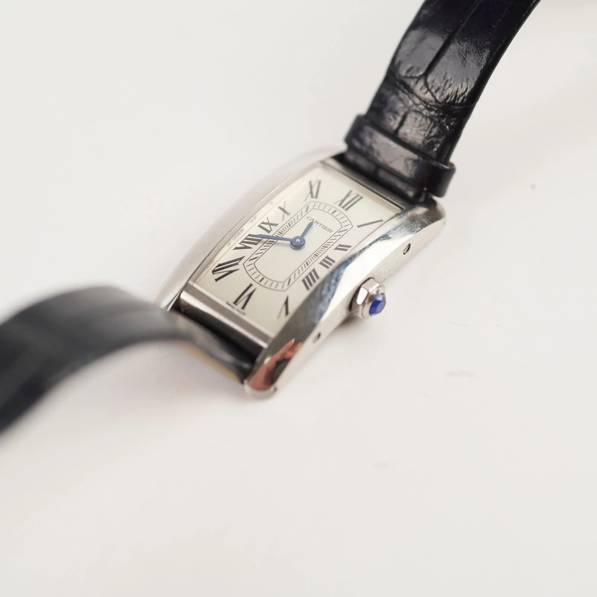 Cartier Americaine Tank Watch Dark Blue Small Model 2024