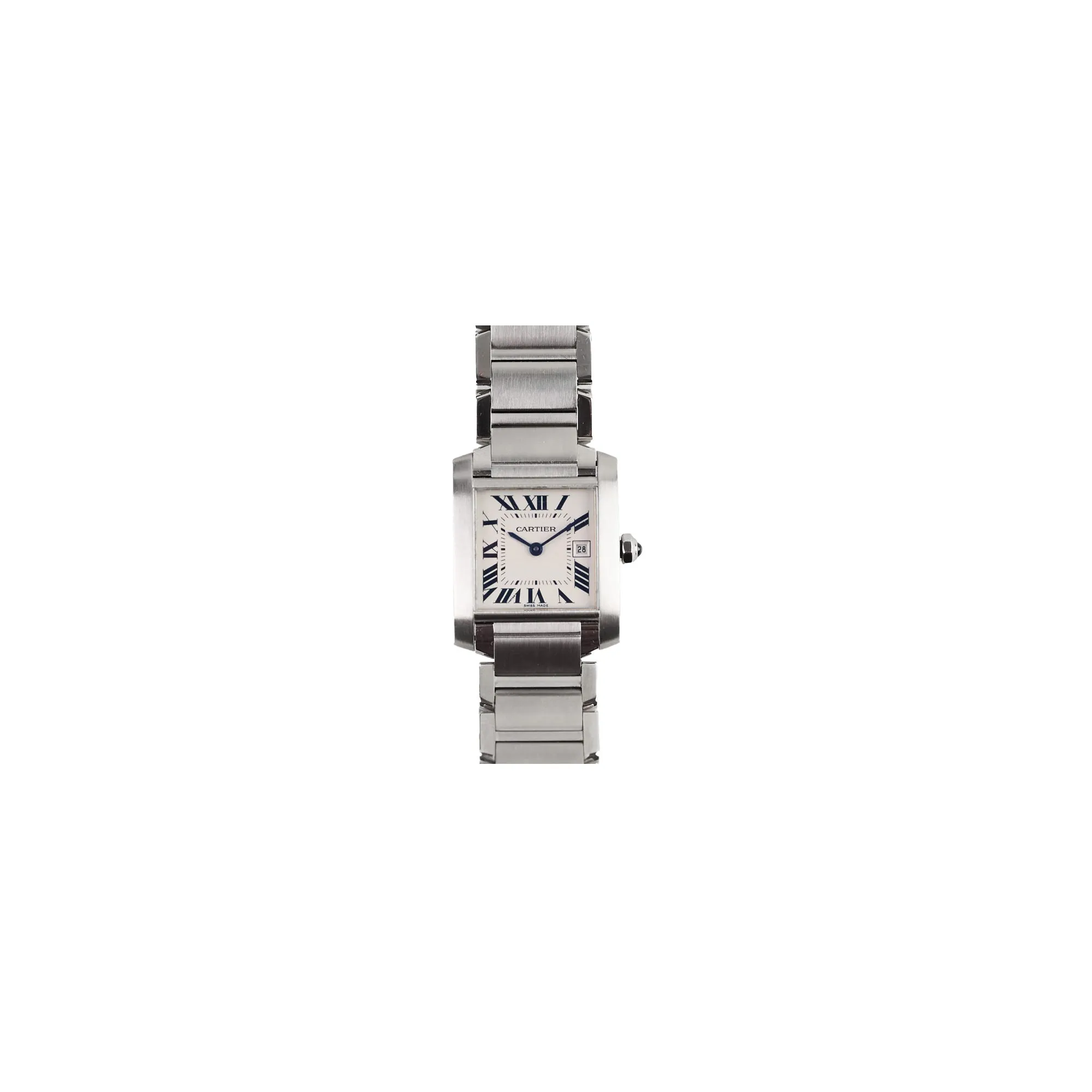 Cartier Medium Tank Francaise 27mm Stainless Steel Watch W51011Q3