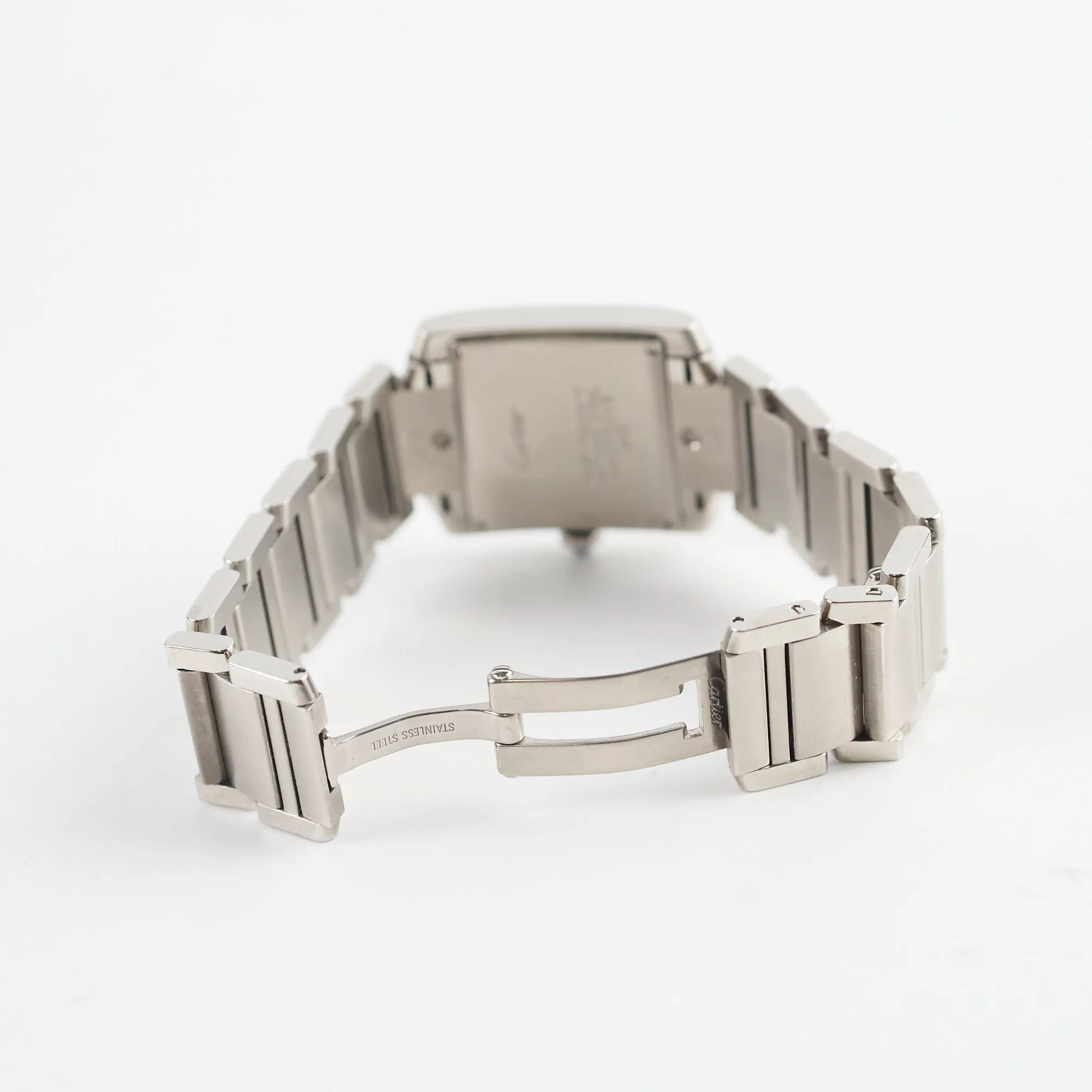 Cartier Medium Tank Francaise 27mm Stainless Steel Watch W51011Q3