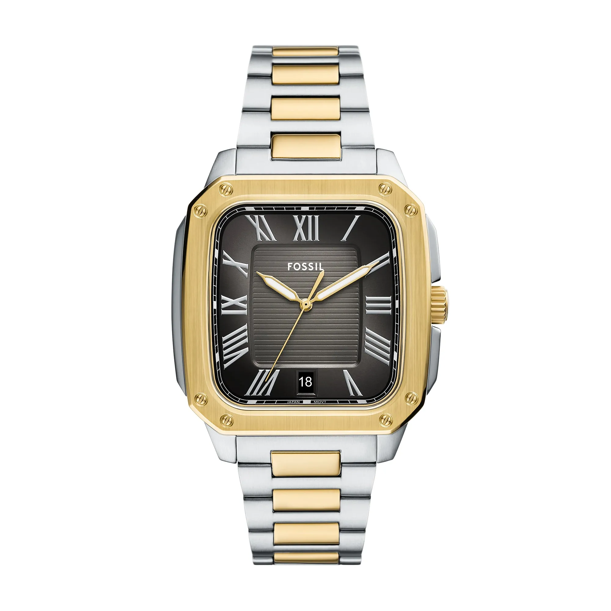 Crosby Three-Hand Date Two-Tone Stainless Steel Watch