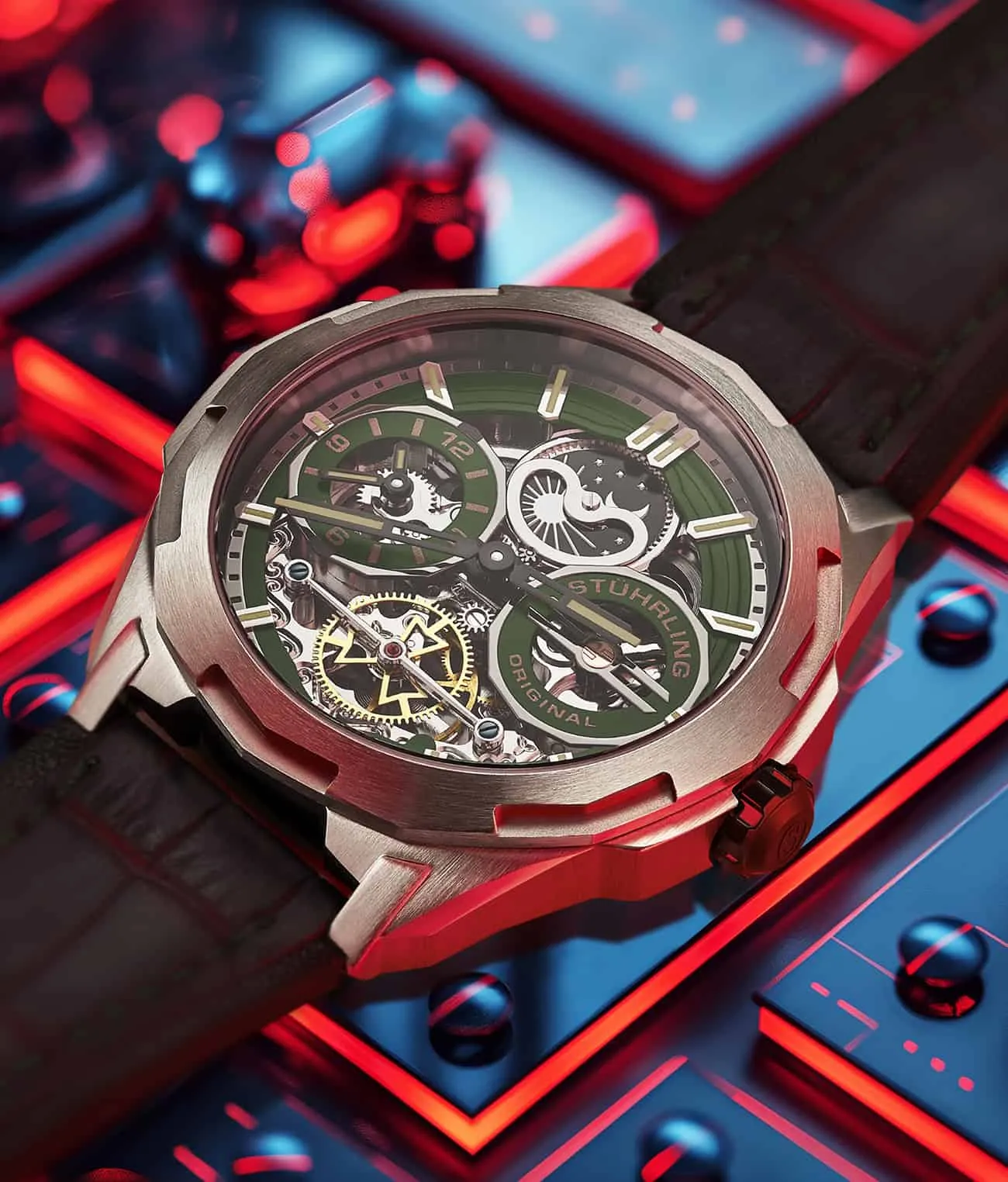 Dual Time Automatic Navigator 54mm Skeleton