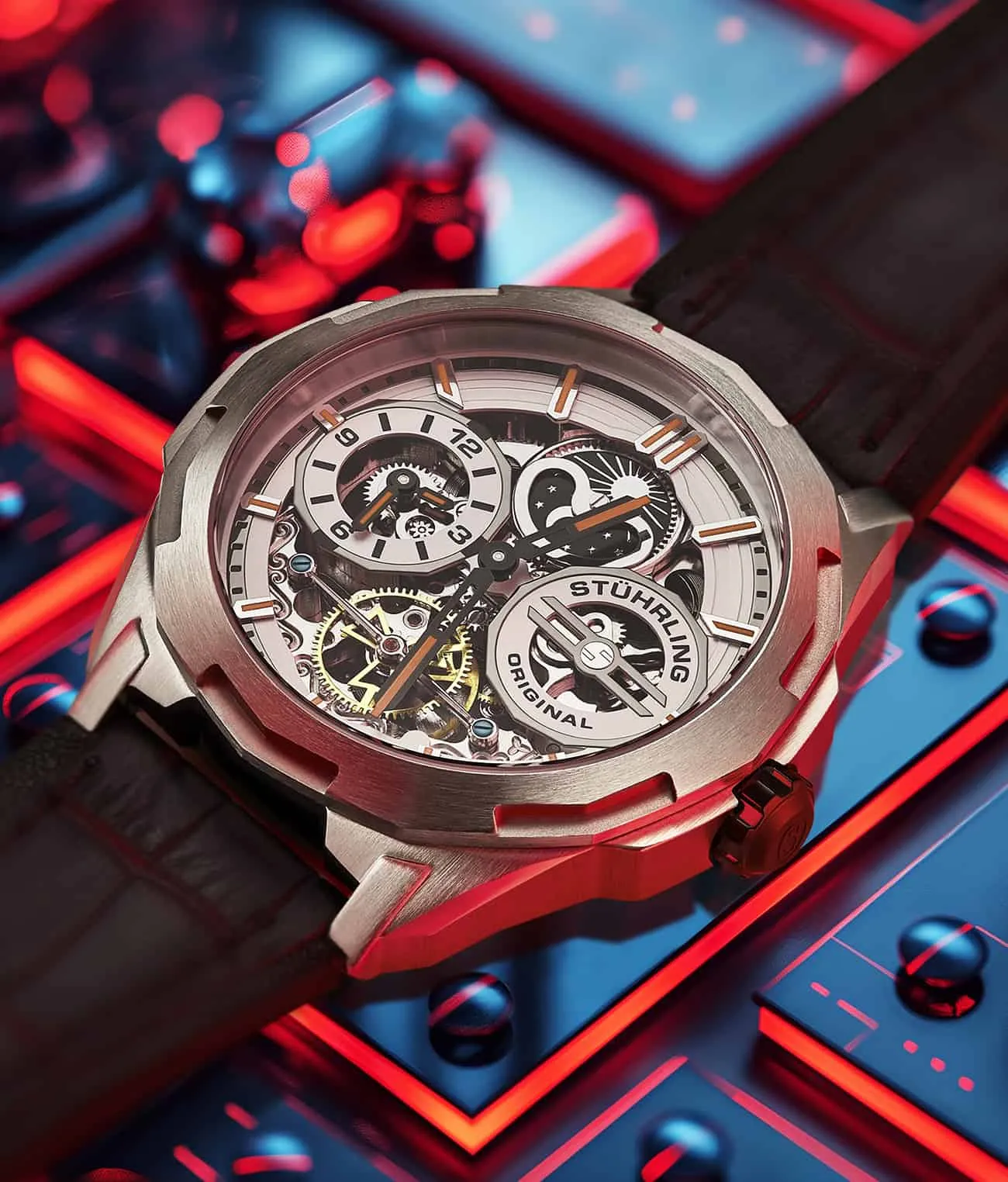 Dual Time Automatic Navigator 54mm Skeleton