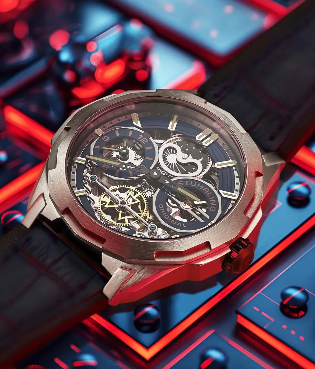 Dual Time Automatic Navigator 54mm Skeleton