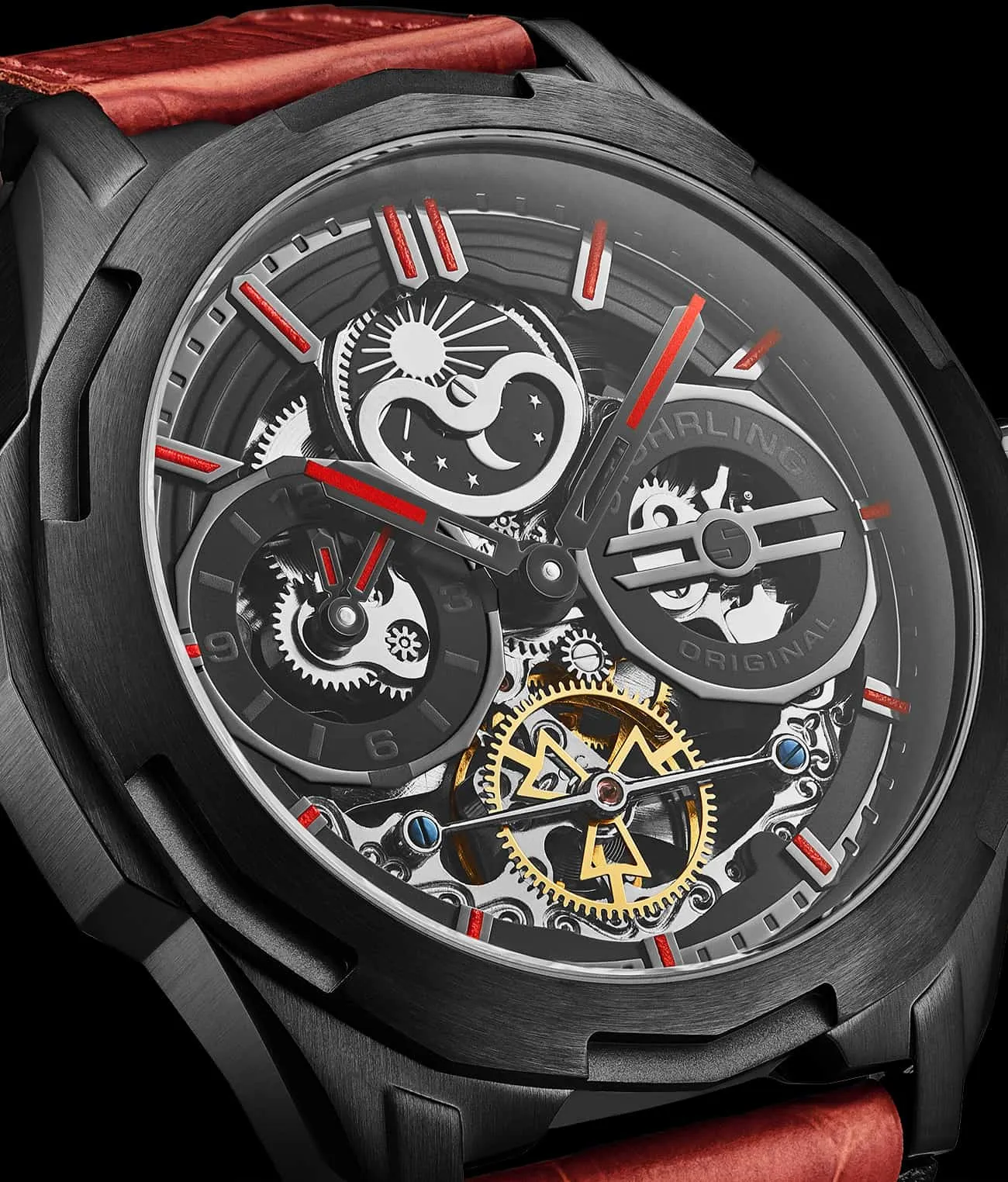 Dual Time Automatic Navigator 54mm Skeleton