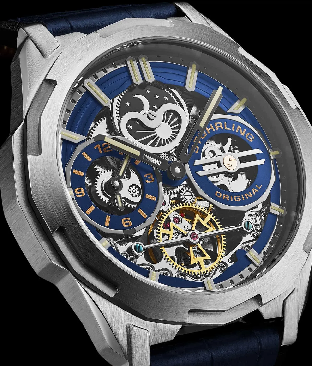 Dual Time Automatic Navigator 54mm Skeleton