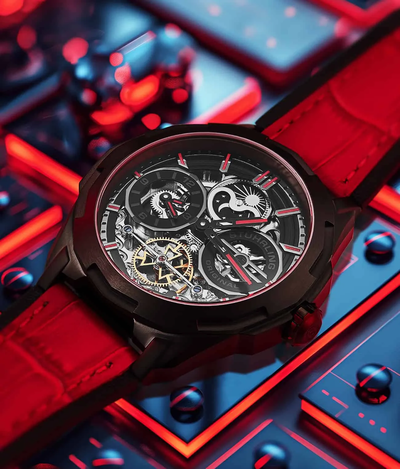 Dual Time Automatic Navigator 54mm Skeleton
